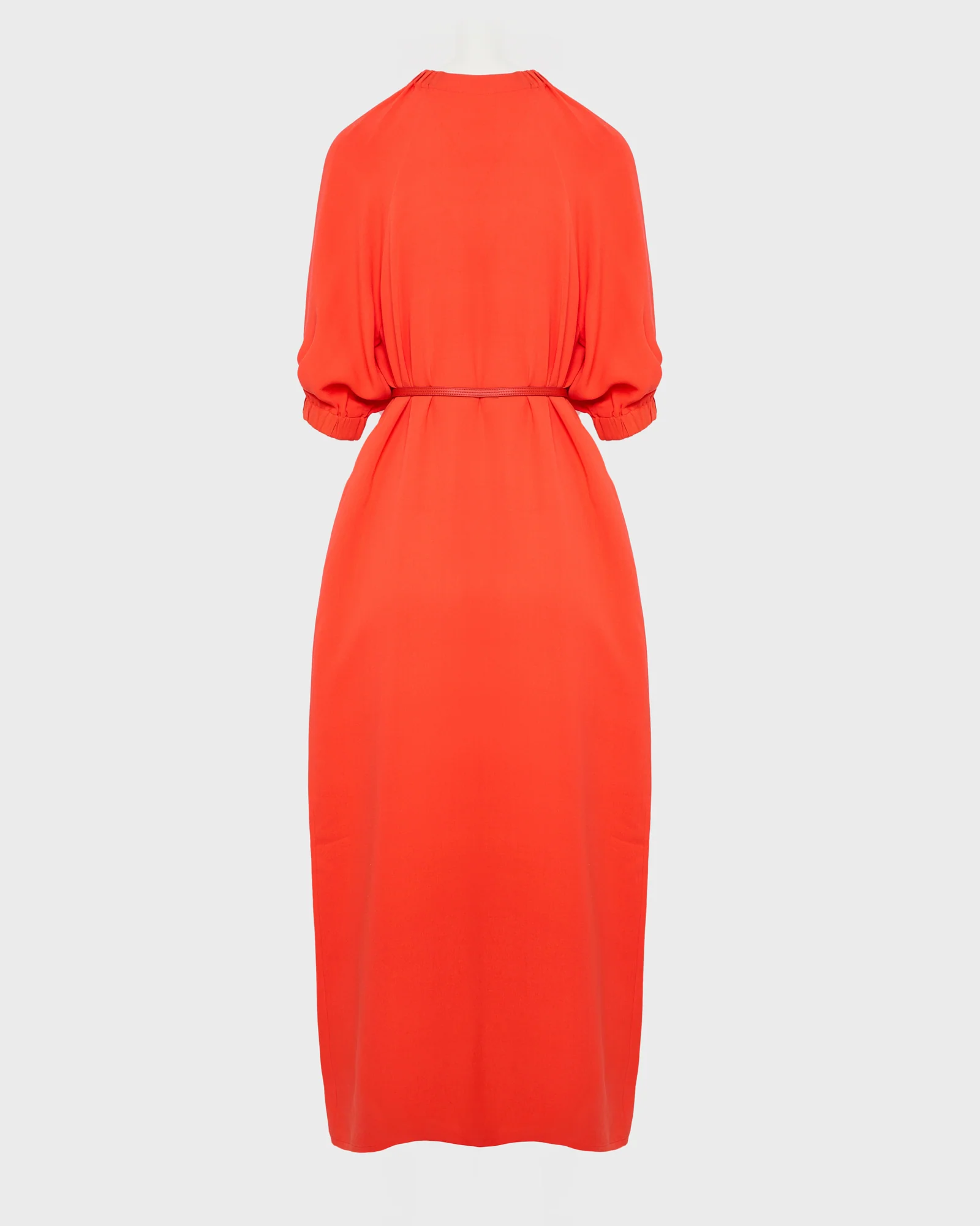 Flowing silk crepe dress - Image 7