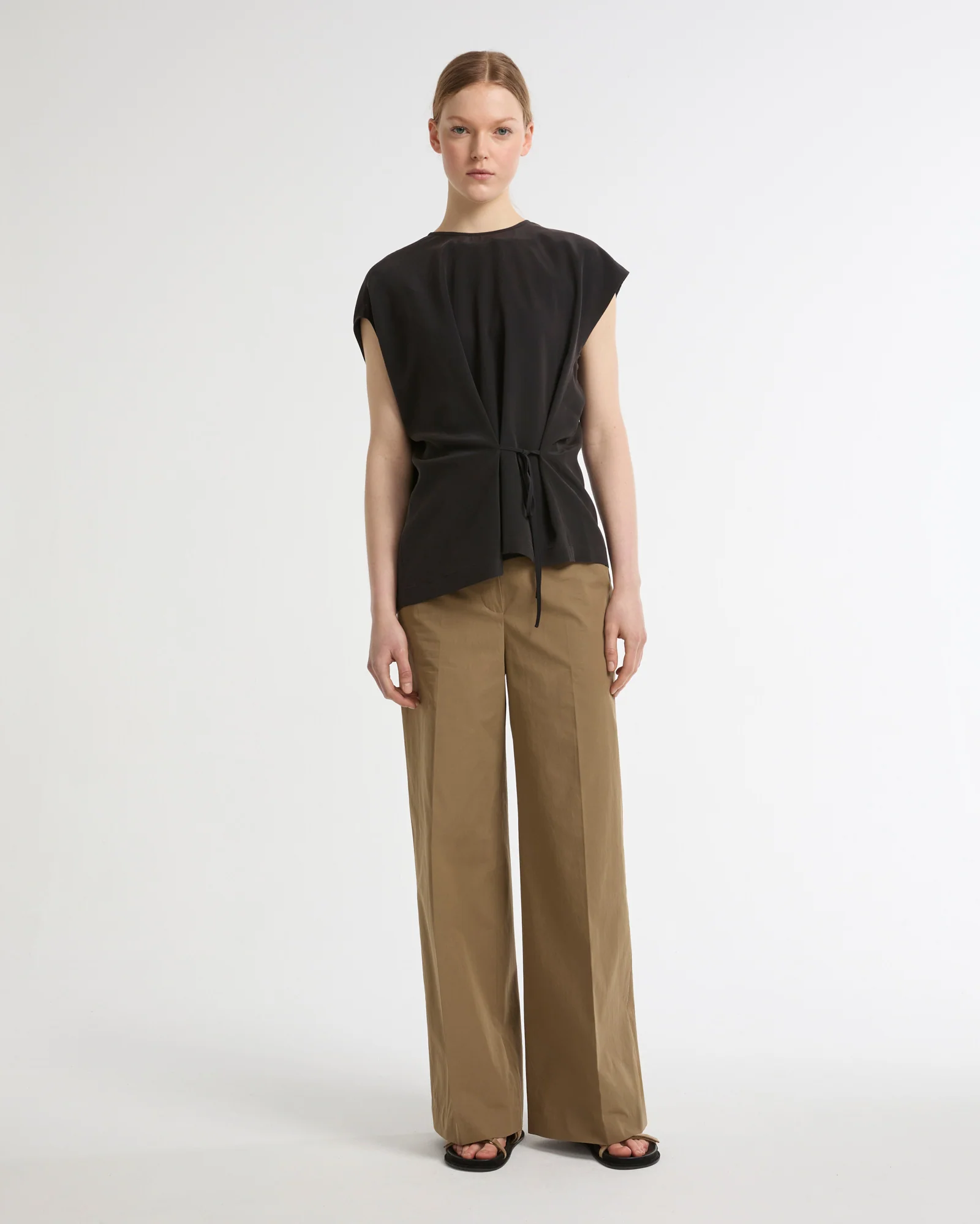 Fluid silk crepe top - Image 2