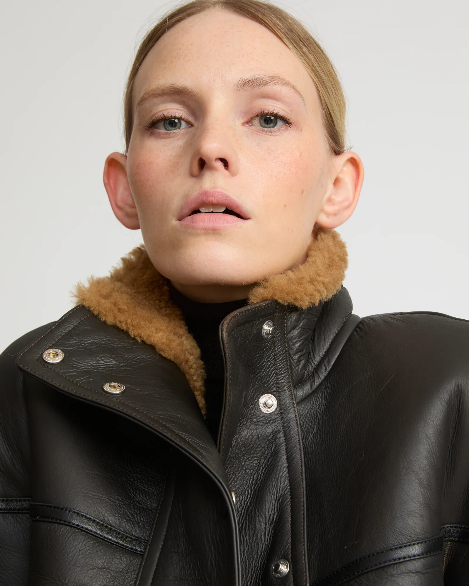 Gonfio merino cropped jacket - Image 3