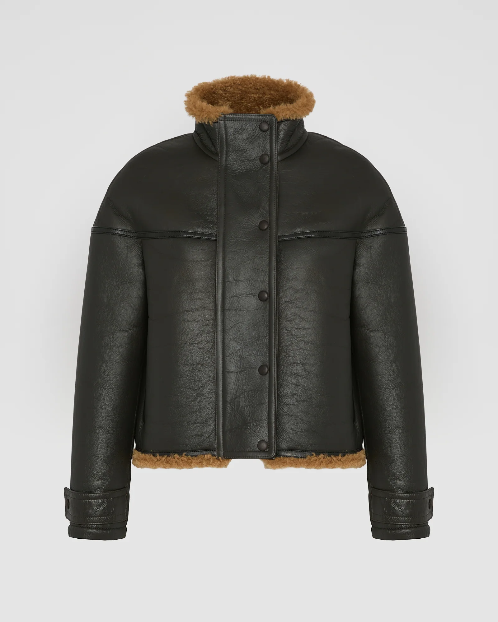 Gonfio merino cropped jacket - Image 6