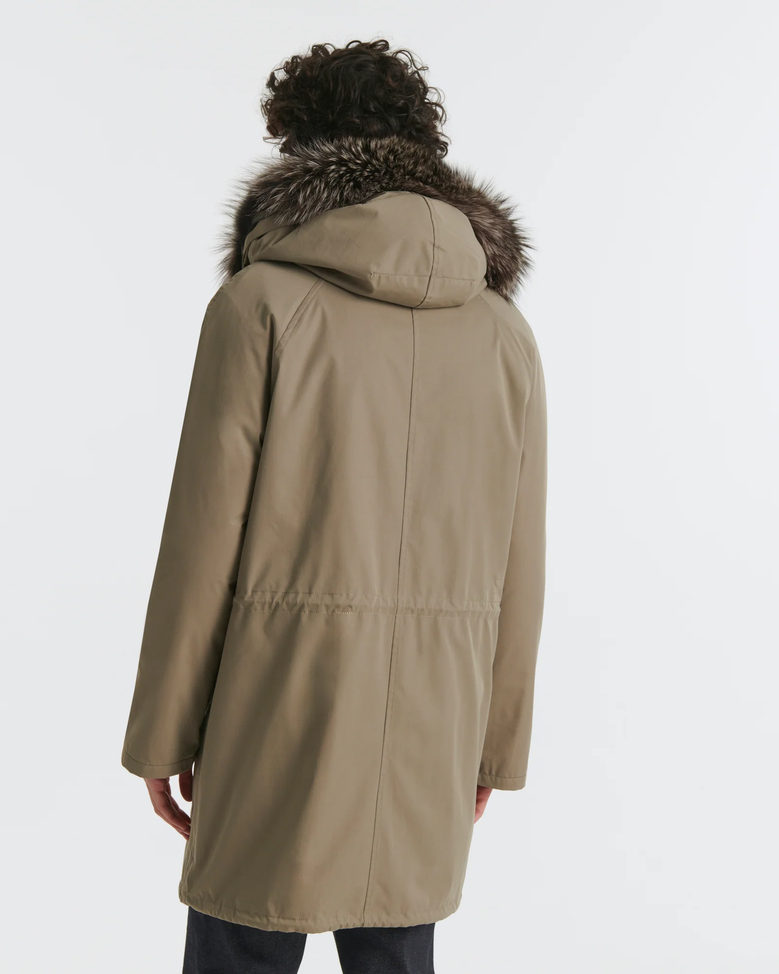 Iconic parka in technical cotton with fox and rabbit fur - Image 4