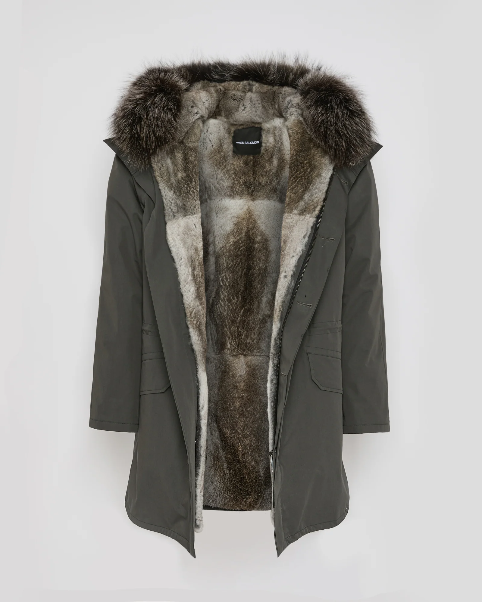 Iconic parka in technical cotton with fox and rabbit fur - Image 6