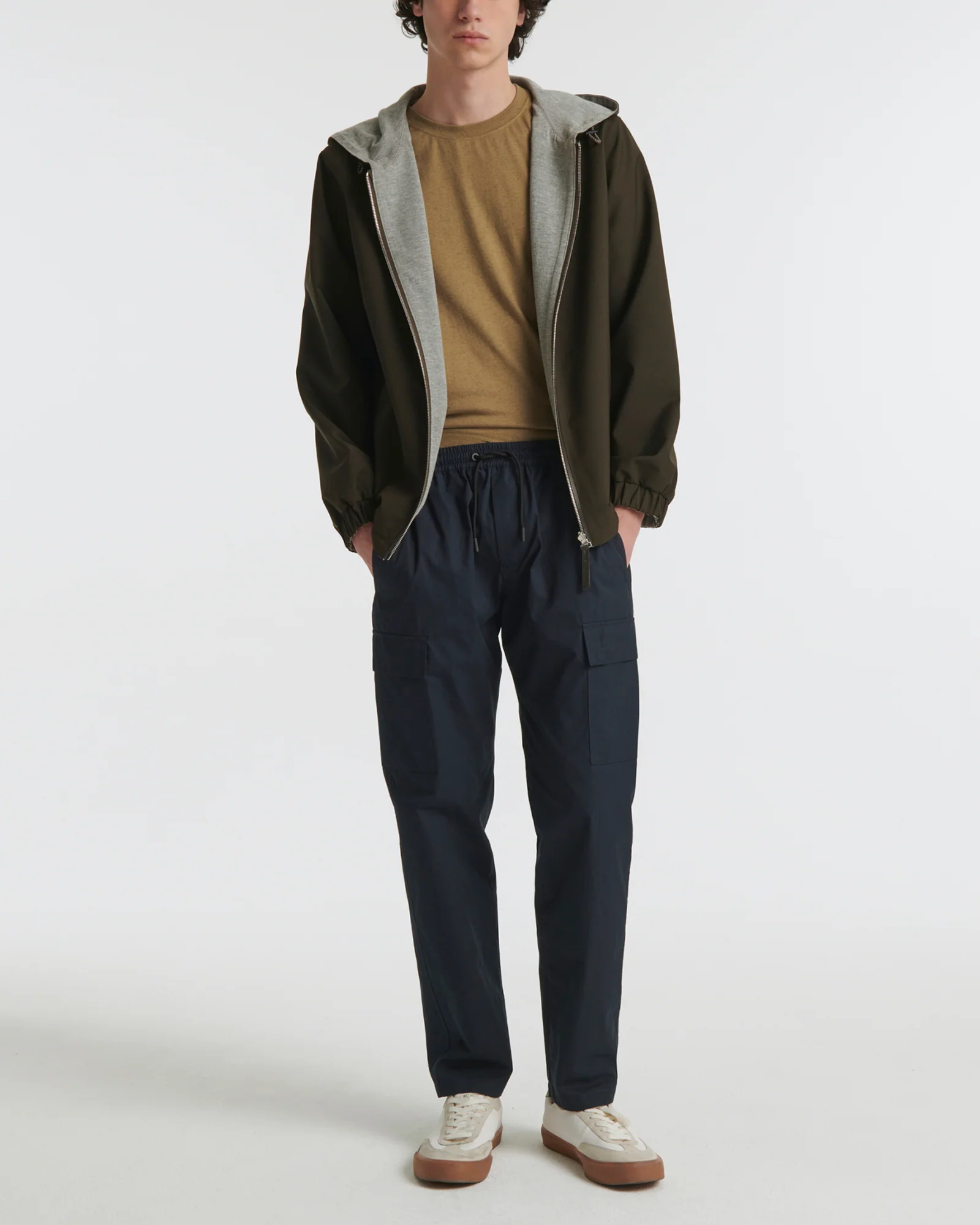 Jersey reversible wool blend hoody - Image 2