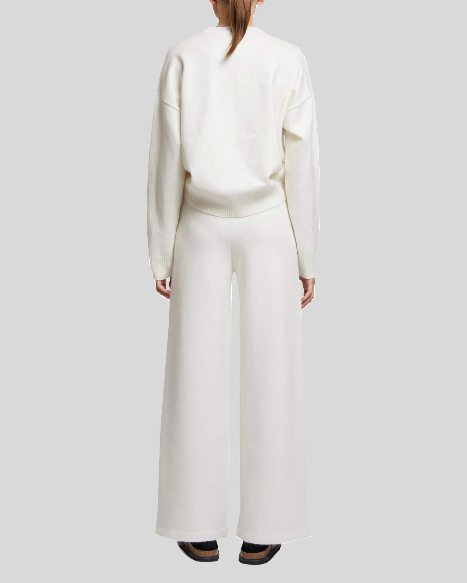 Wide-leg knit trousers - Image 3