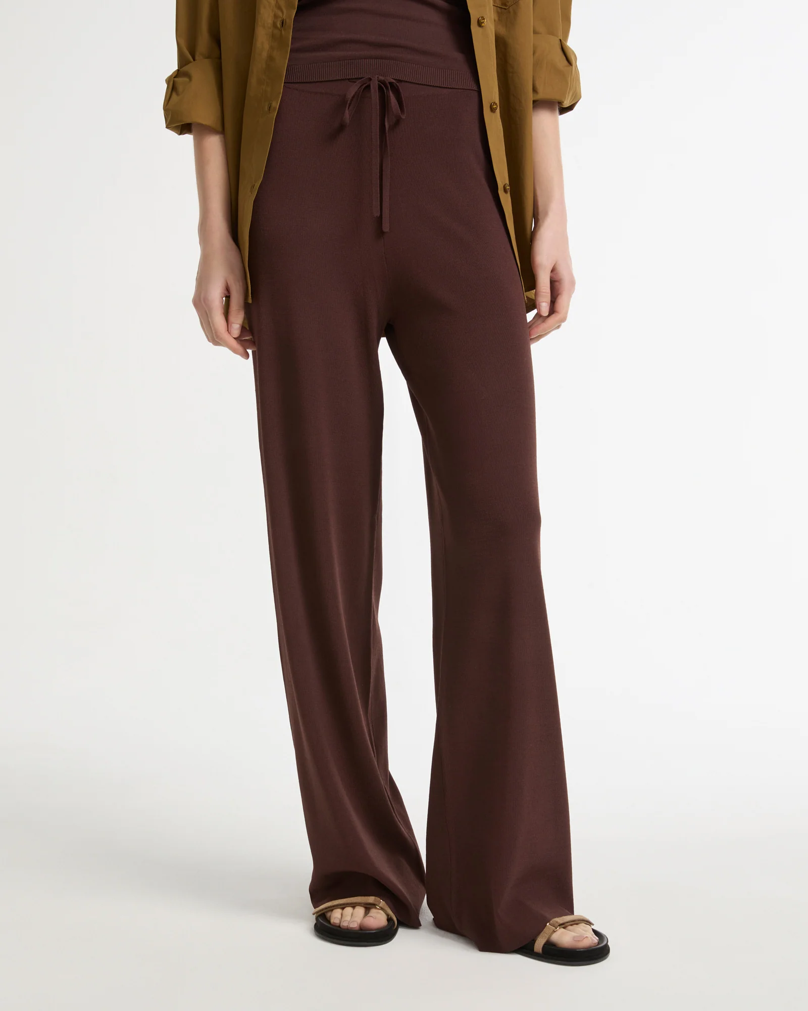 Knitted wide leg trousers - Image 2