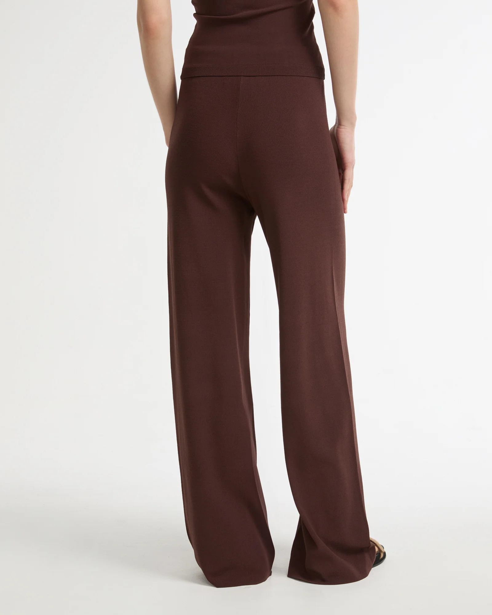 Knitted wide leg trousers - Image 3