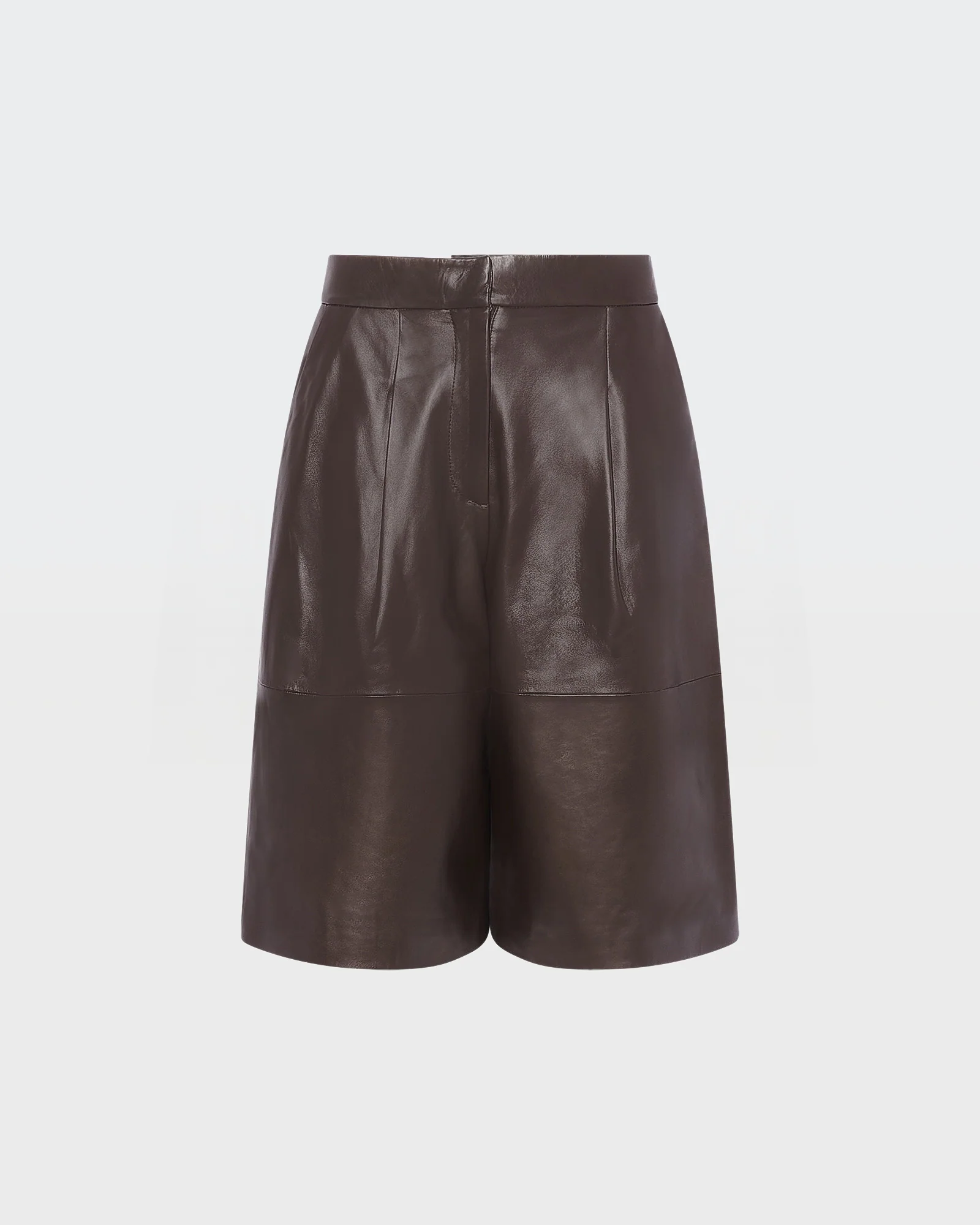Lamb leather Bermuda shorts - Image 4