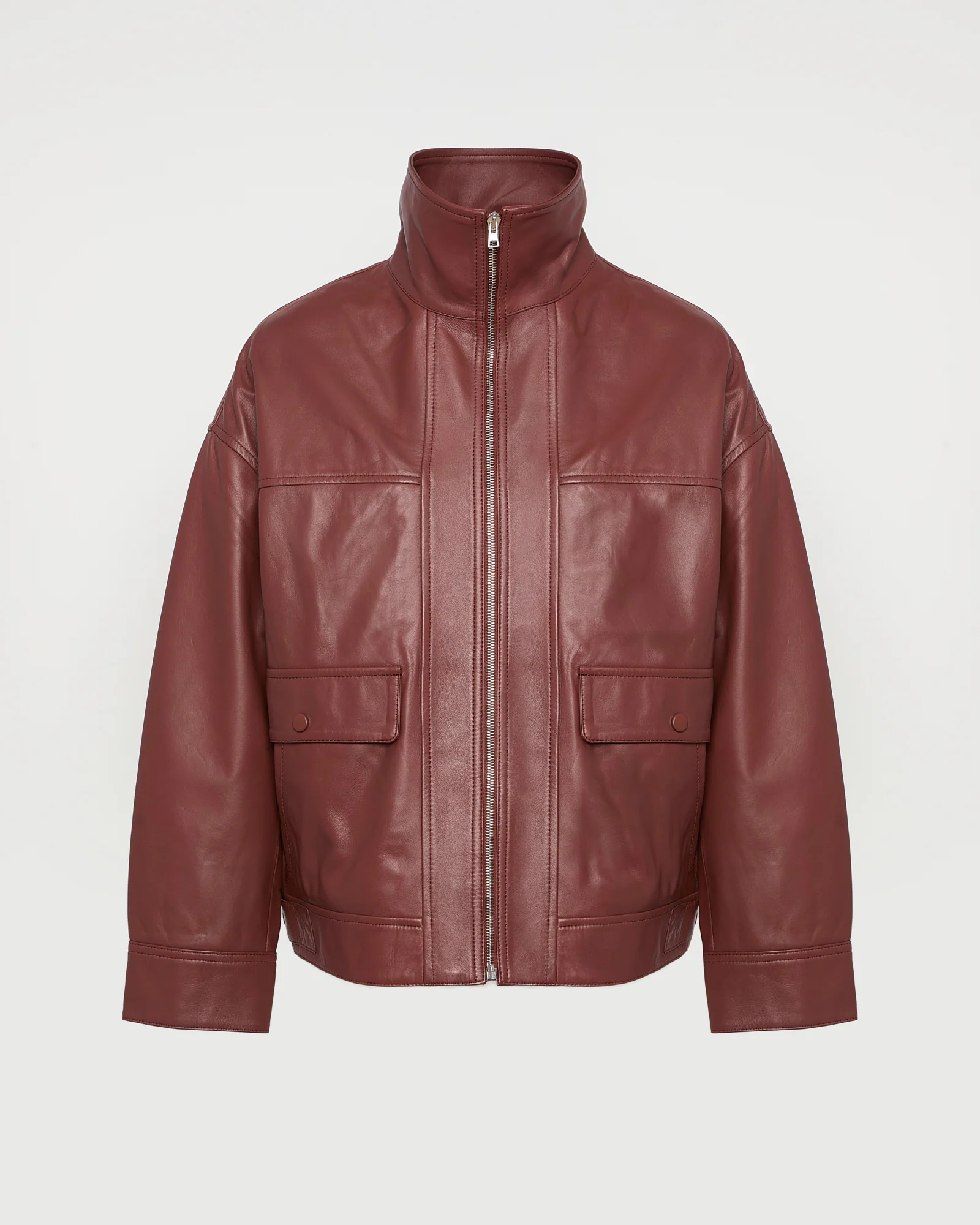 Lamb leather short jacket - Image 5
