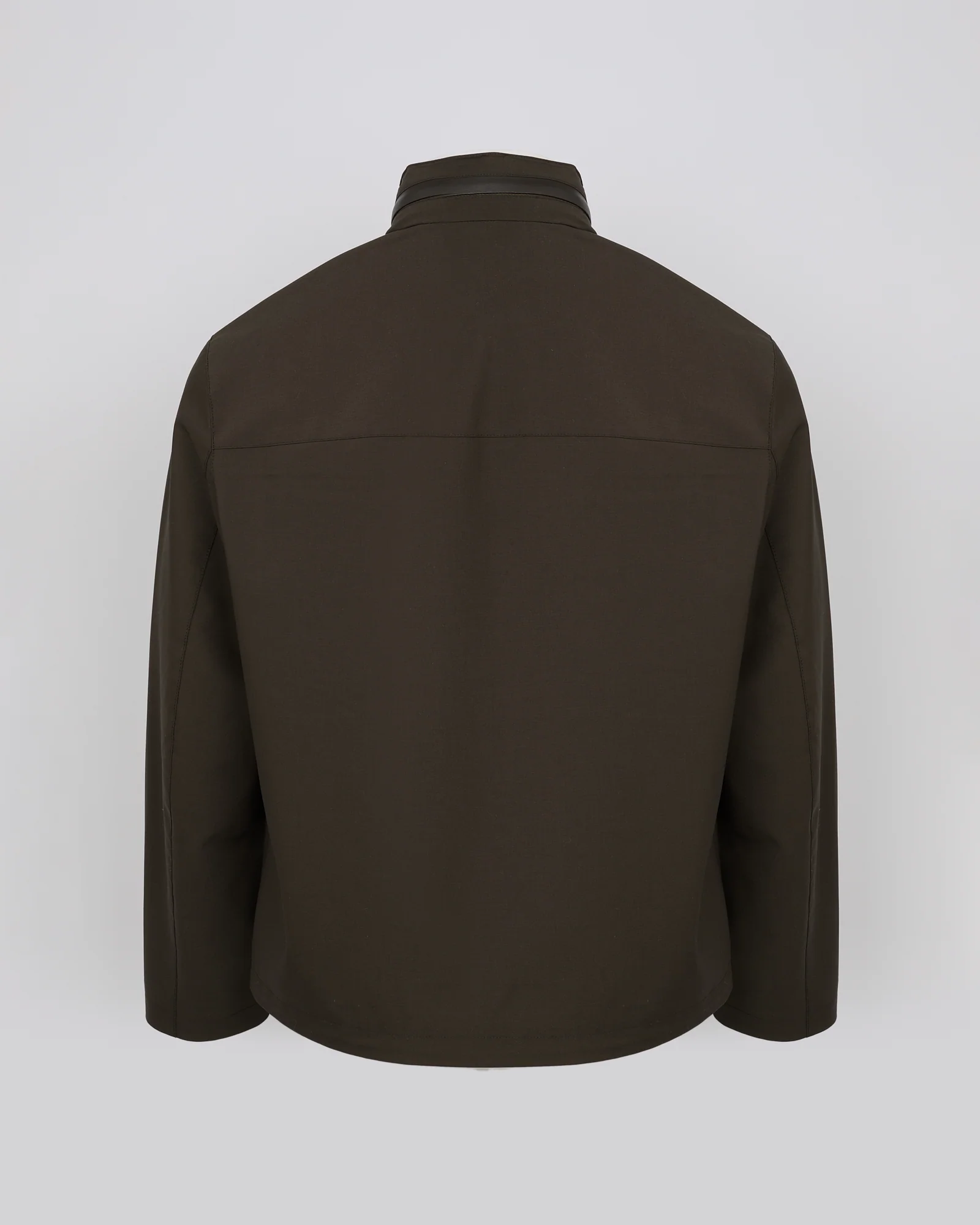 Jersey jacket with leather details - Image 6