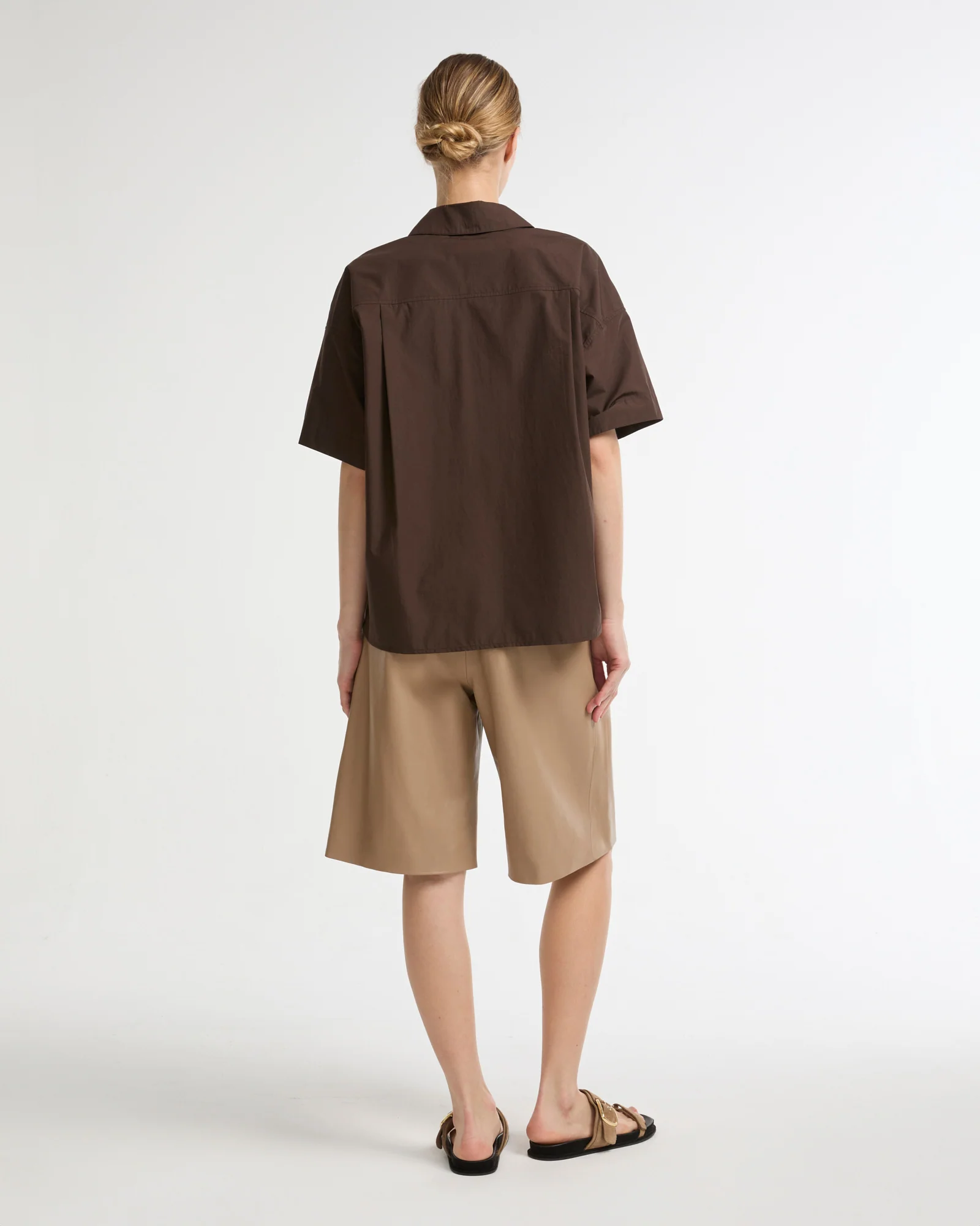 Leather Bermuda shorts - Image 3