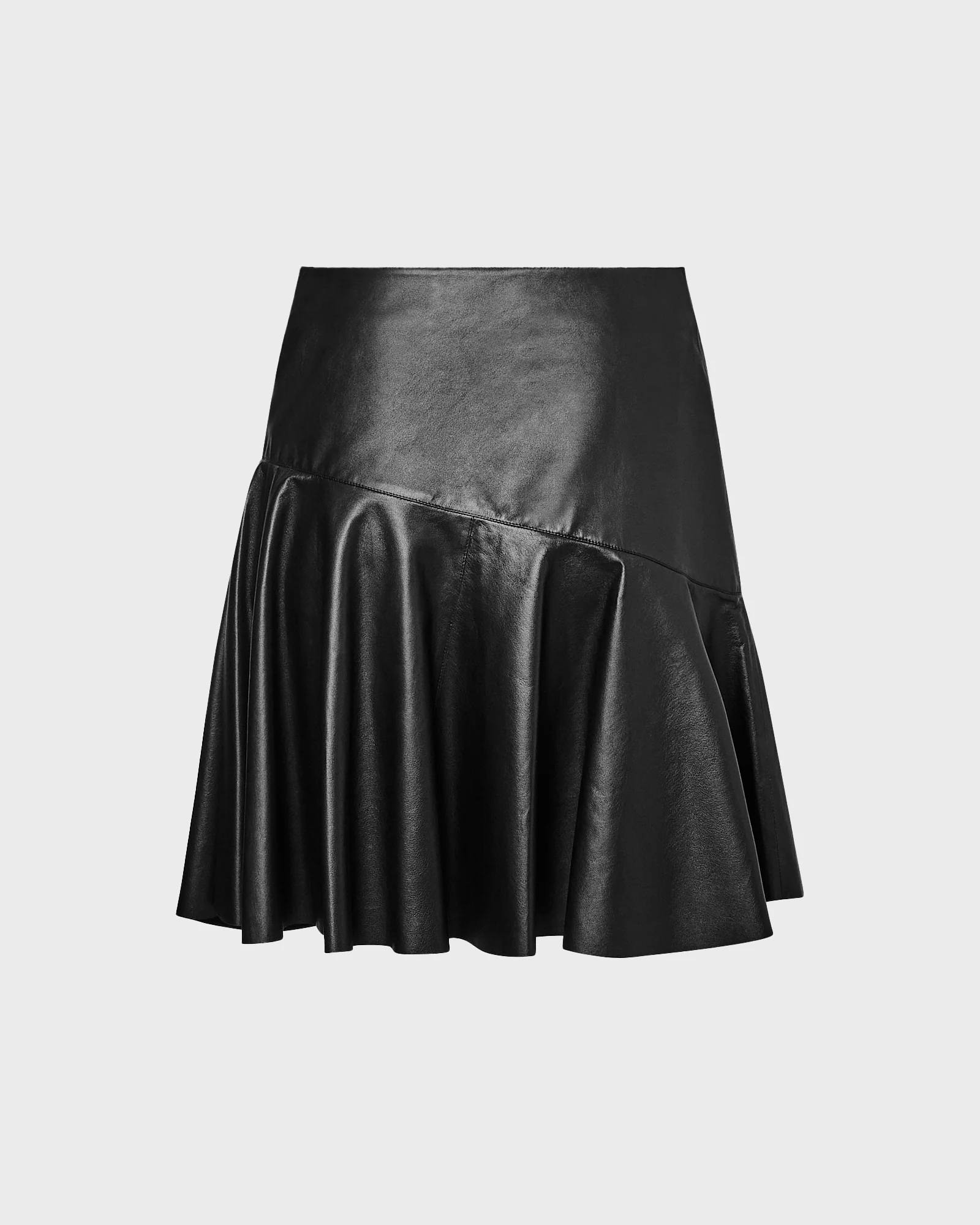 Leather ruffle skirt - Image 5