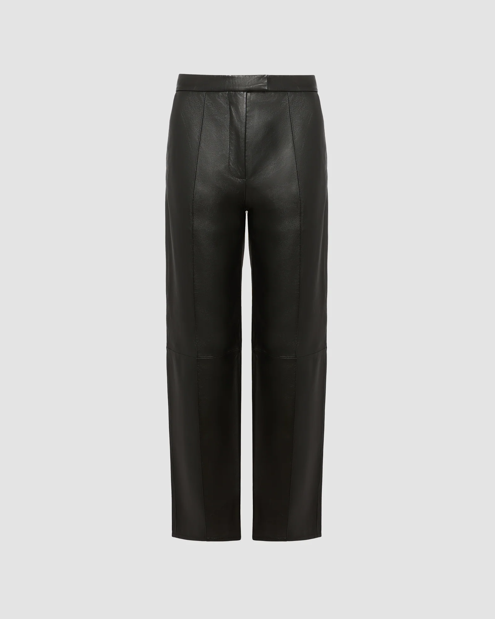 Leather tailored trousers - Image 4
