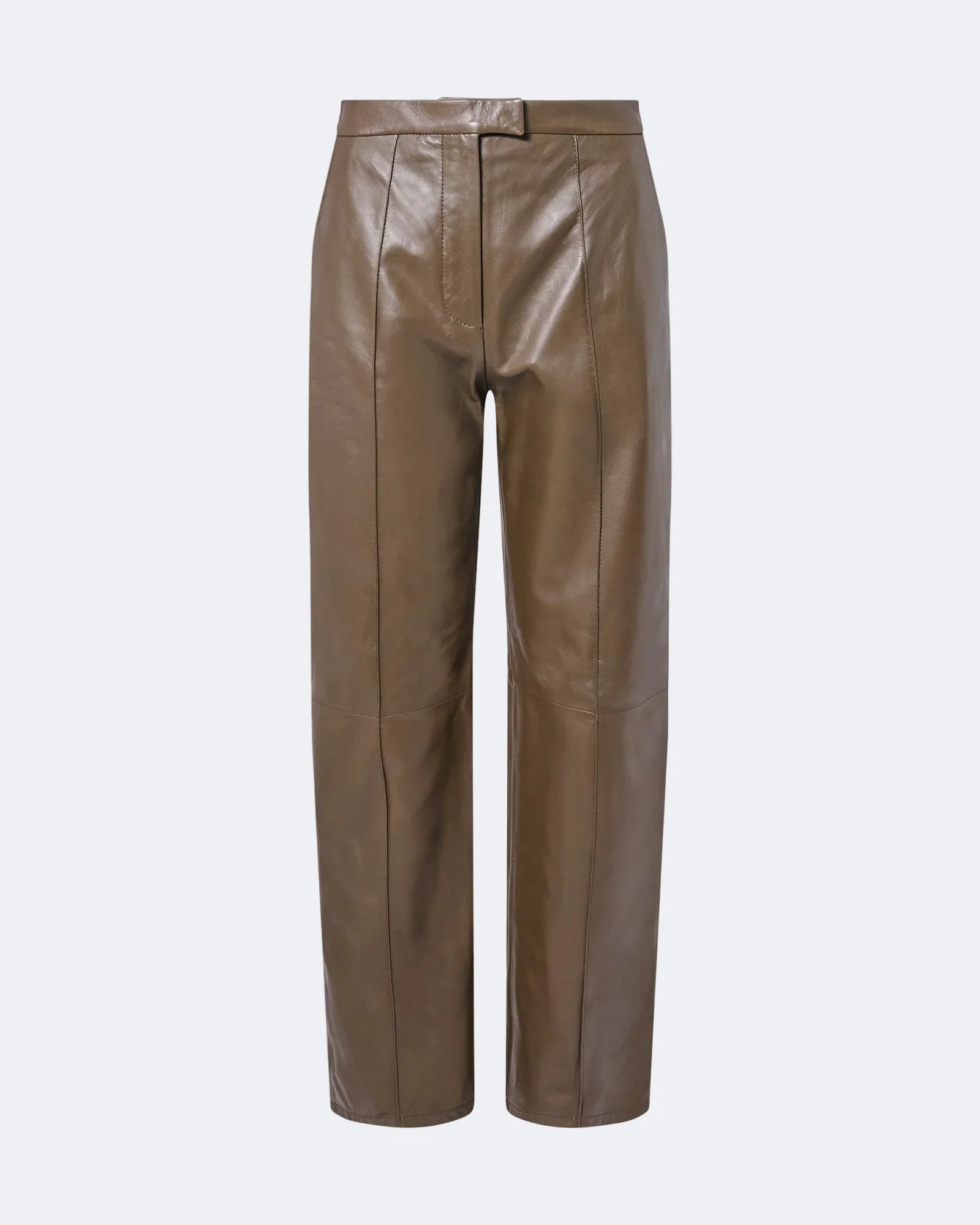 Leather tailored trousers - Image 4