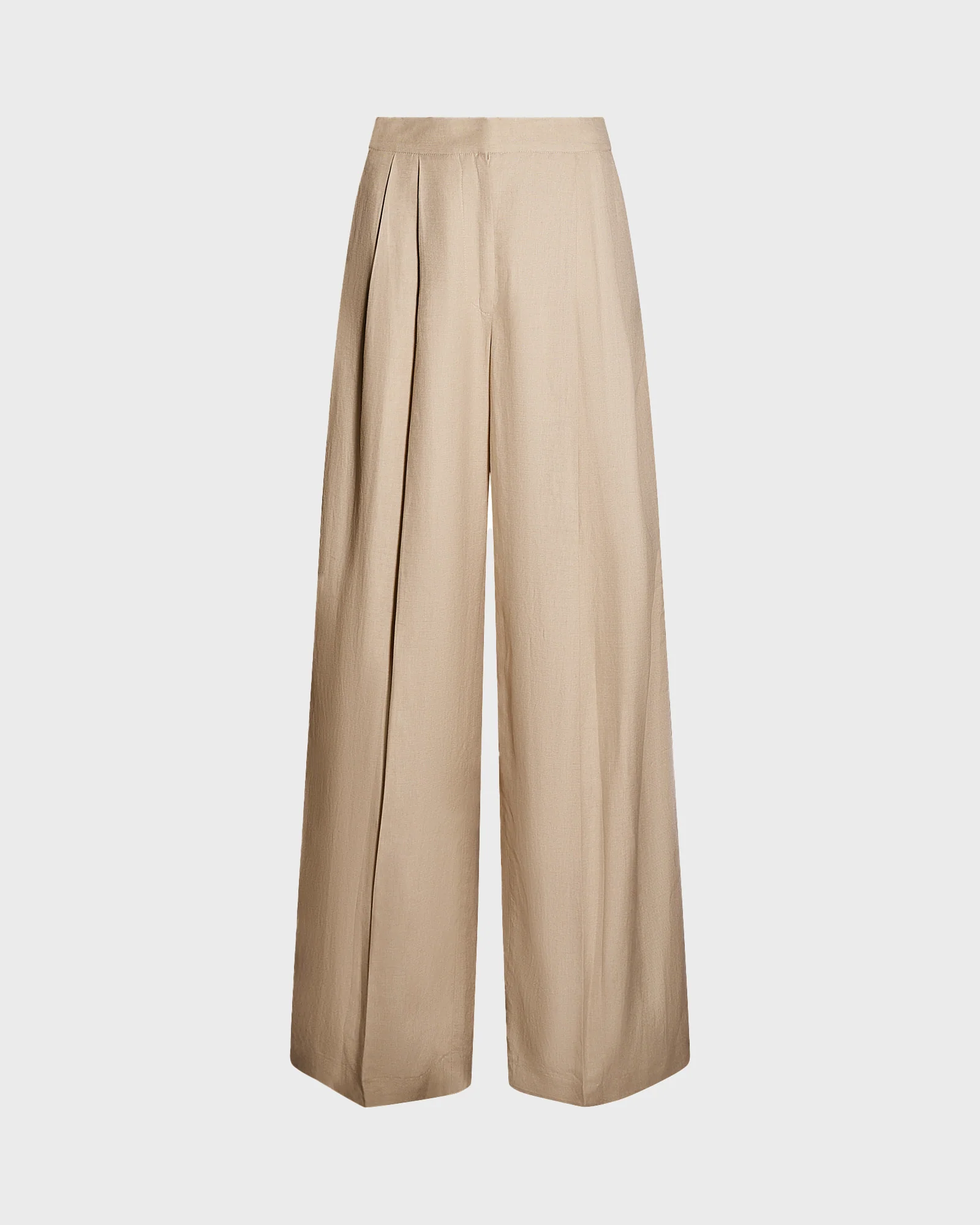 Linen wide leg trousers - Image 4
