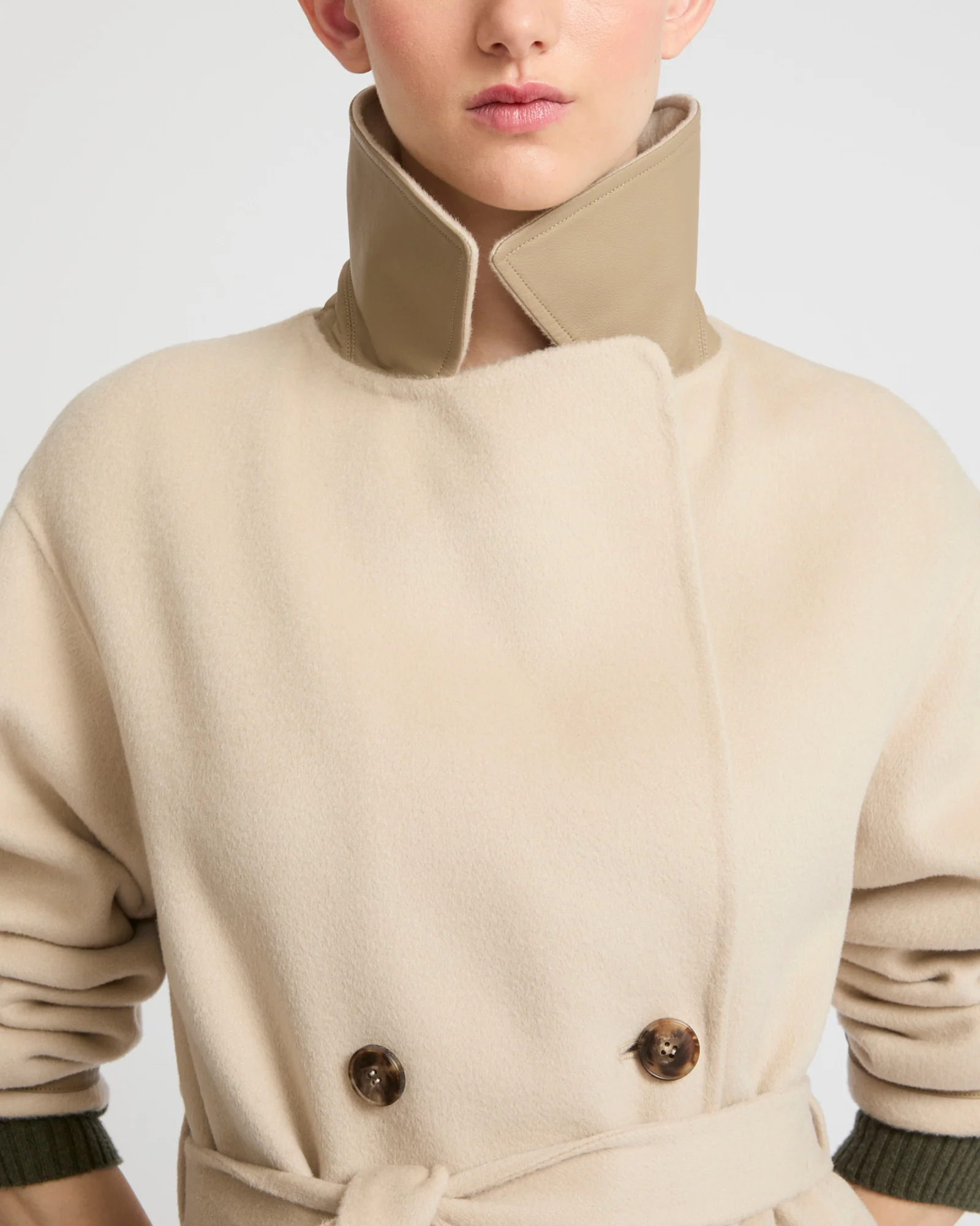 Long wool cashmere-blend trench coat - Image 4