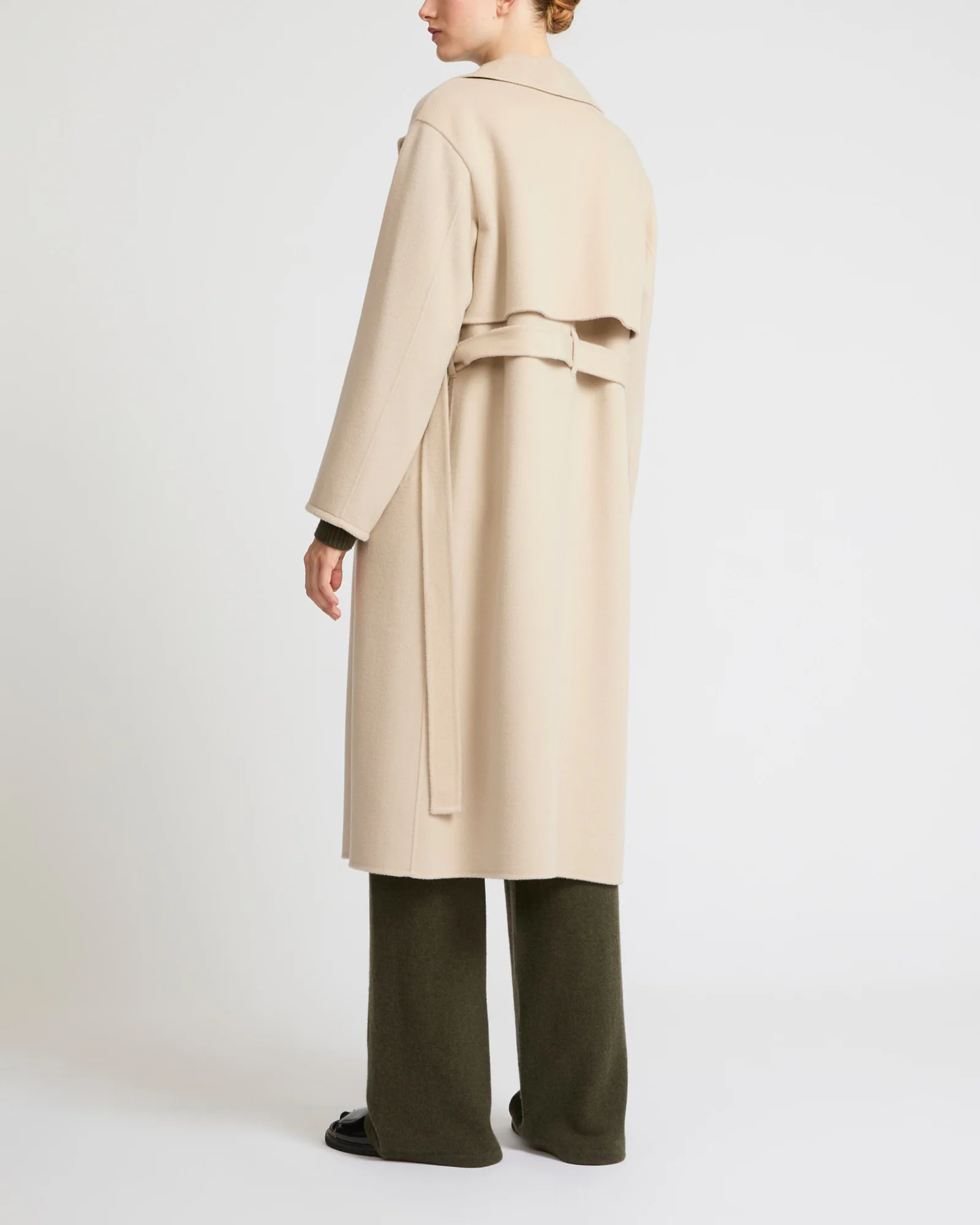 Long wool cashmere-blend trench coat - Image 7