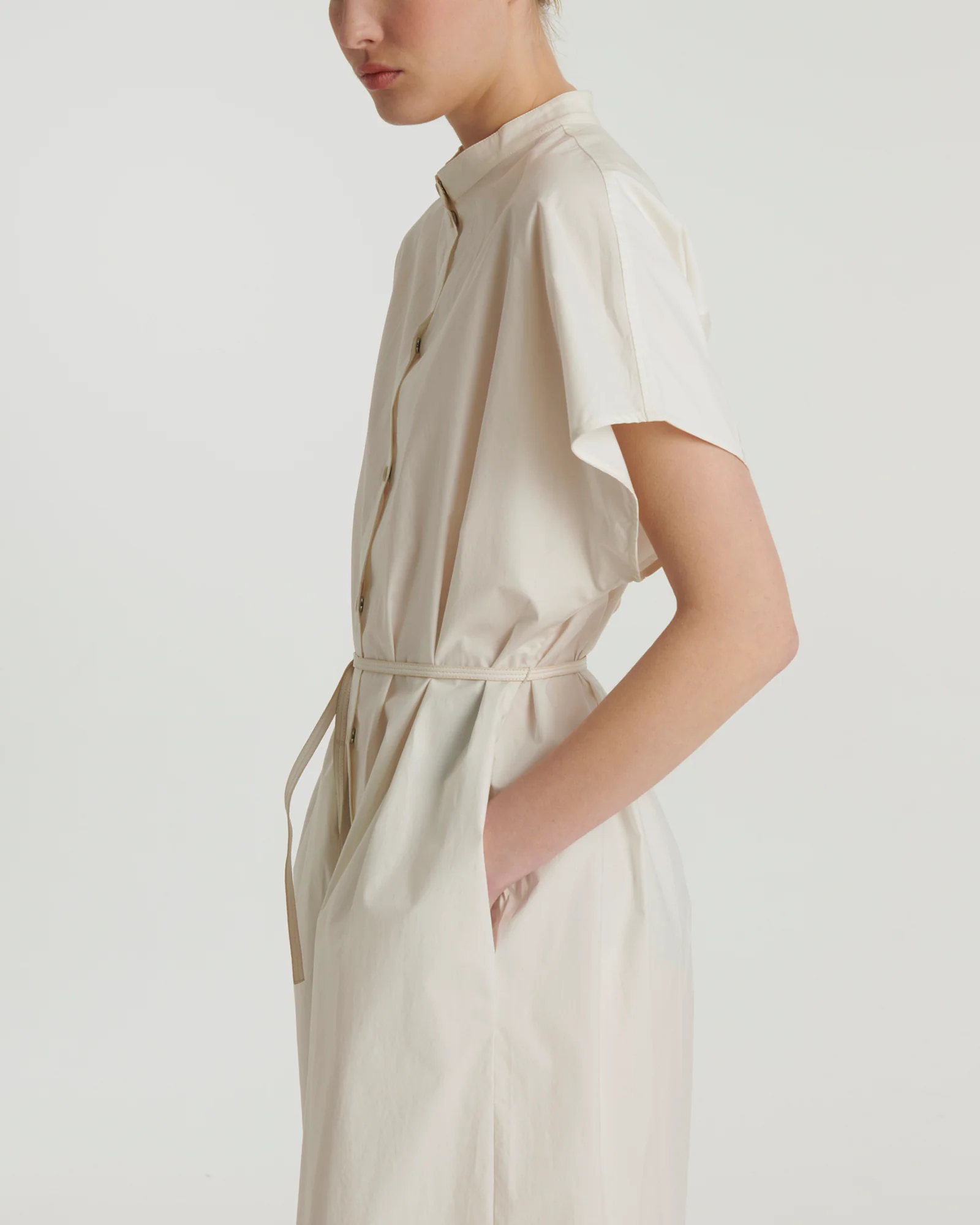 Long Cotton shirt dress - Image 2