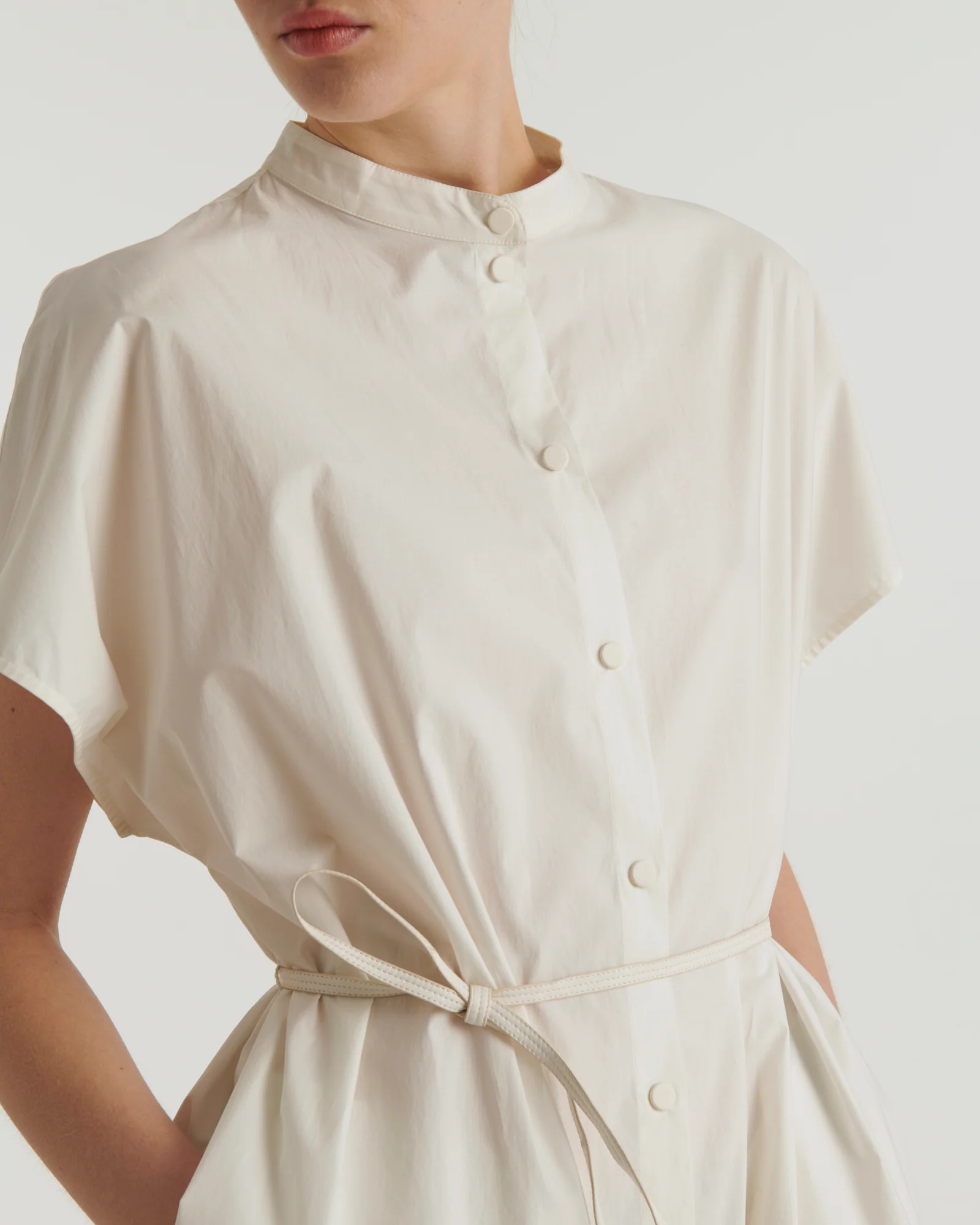 Long Cotton shirt dress - Image 3