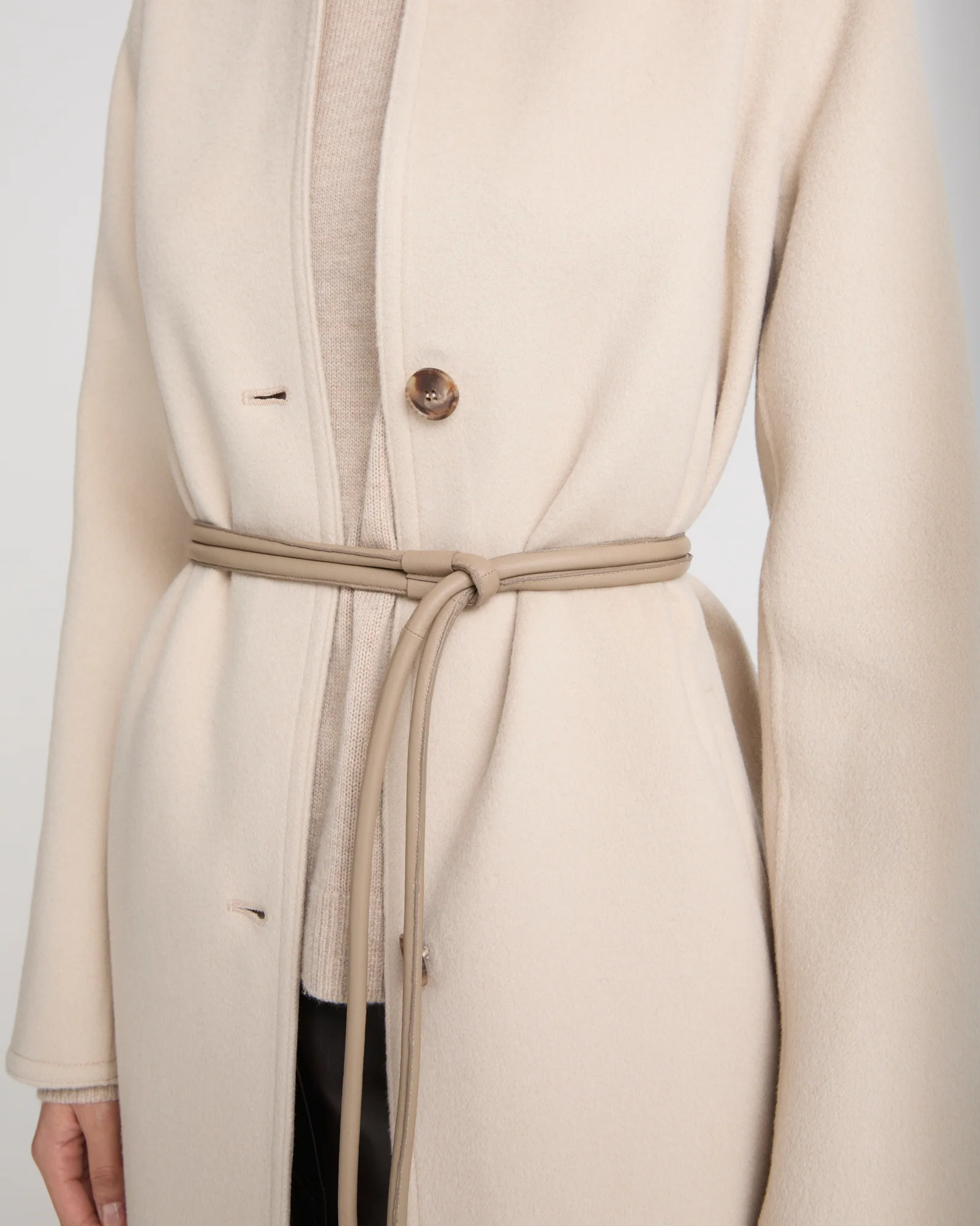 Long double-sided cashmere coat - Image 5