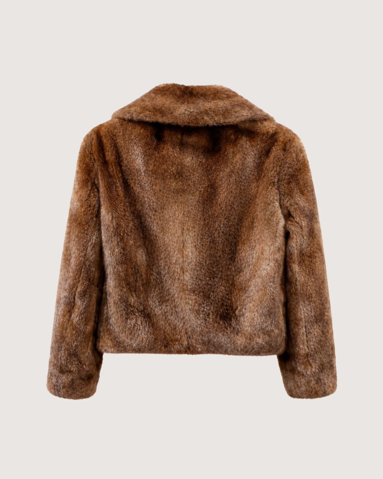 Long hair mink fur pea jacket - Image 3