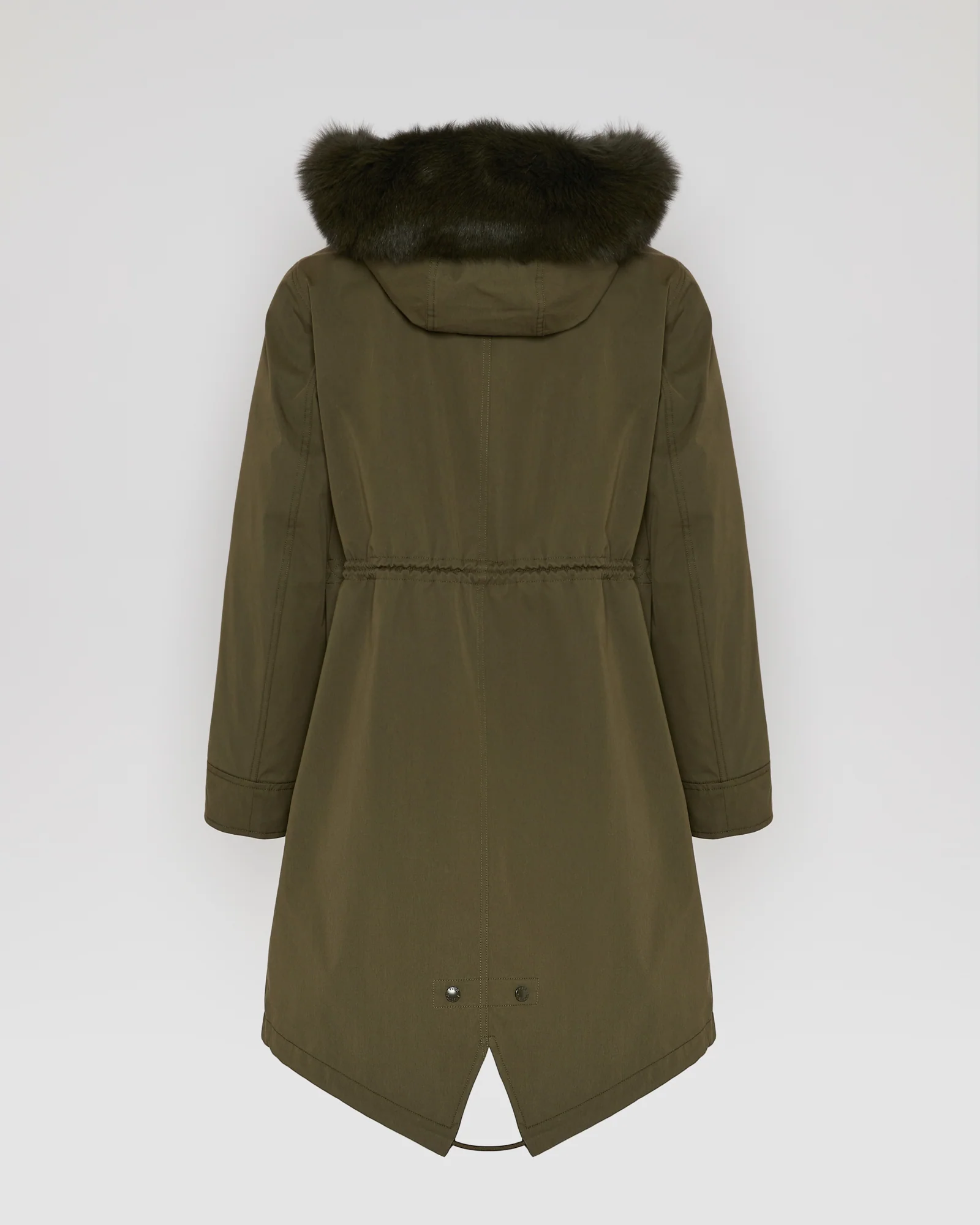 Long Iconic parka in waterproof cotton blend with fox and rabbit fur - Image 6