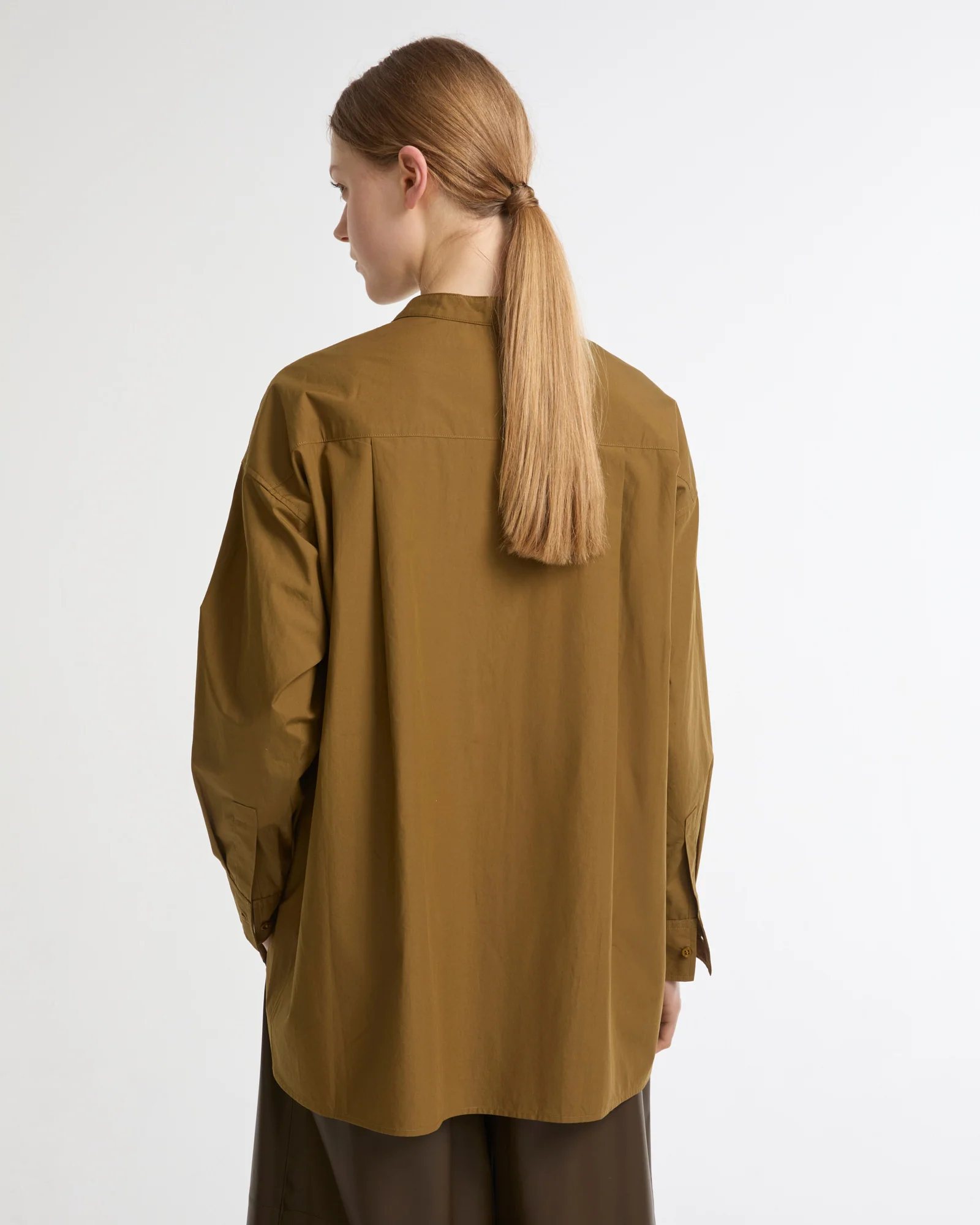 Long sleeve poplin shirt - Image 3