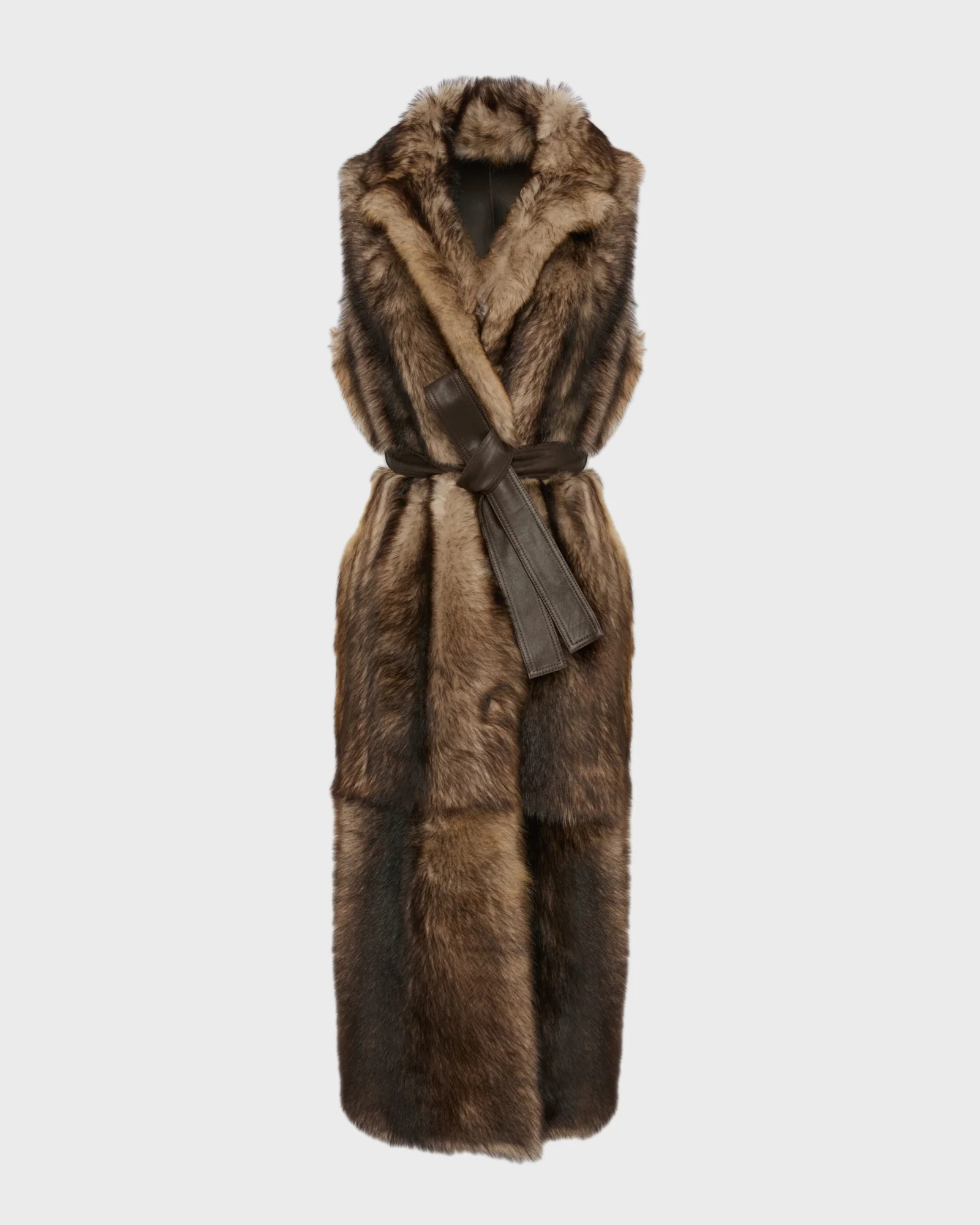 Long Toscana lambskin shearling gilet - Image 5