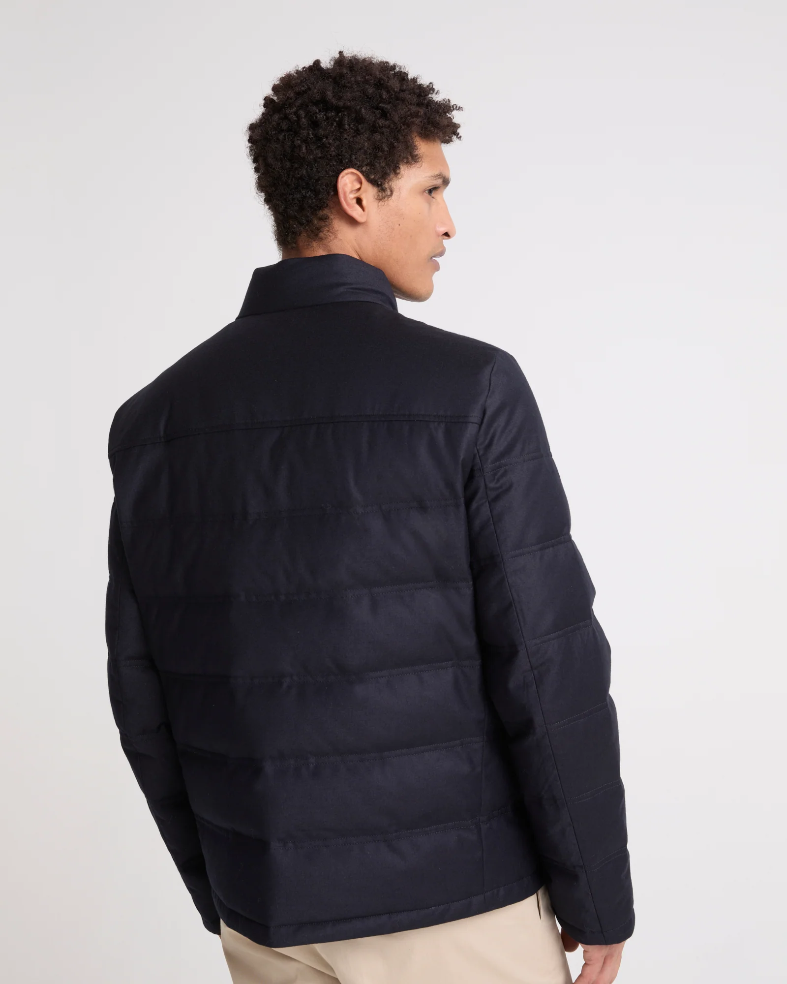 Loro Piana wool-silk fabric down jacket - Image 4