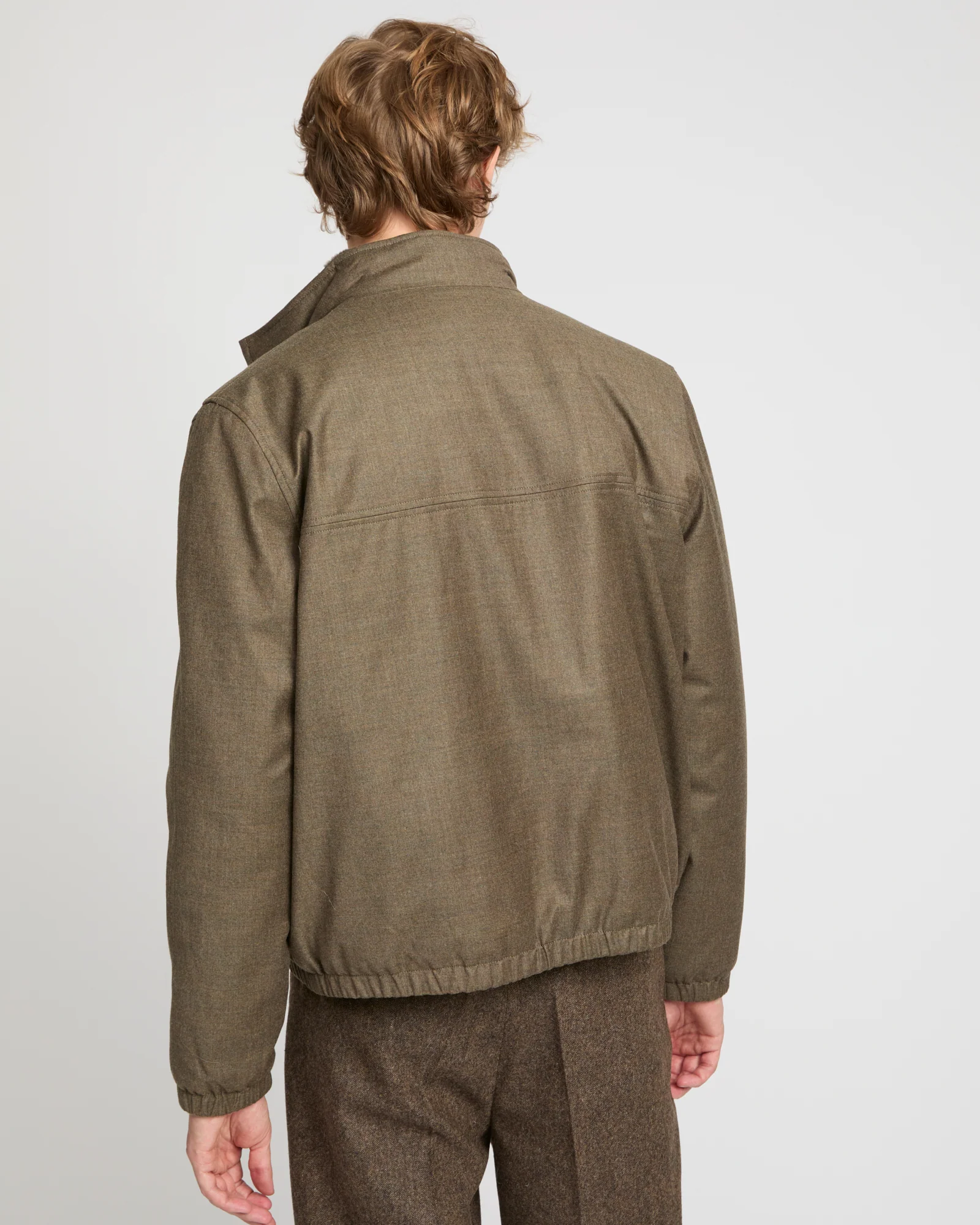 Loro Piana fabric jacket with mink collar - Image 4