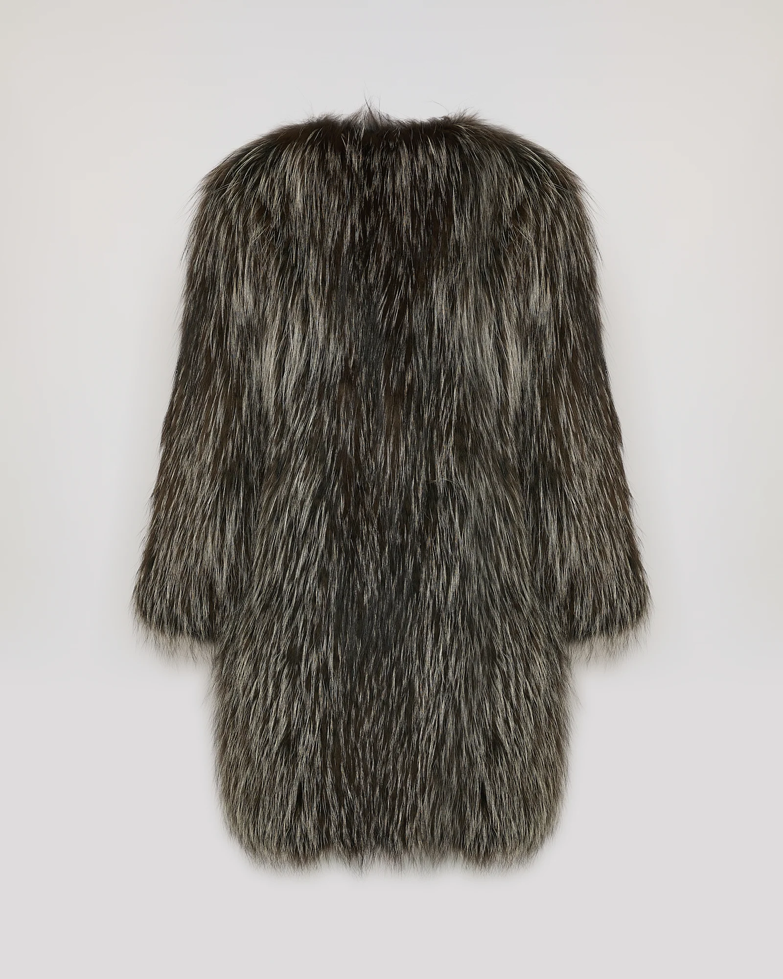 Long jacket in knitted fox fur - Image 6