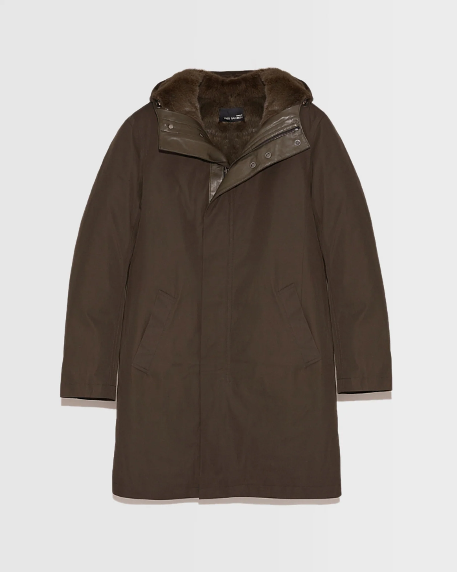 Hooded Coat In waterproof Gabardine And Mink fur - Image 5