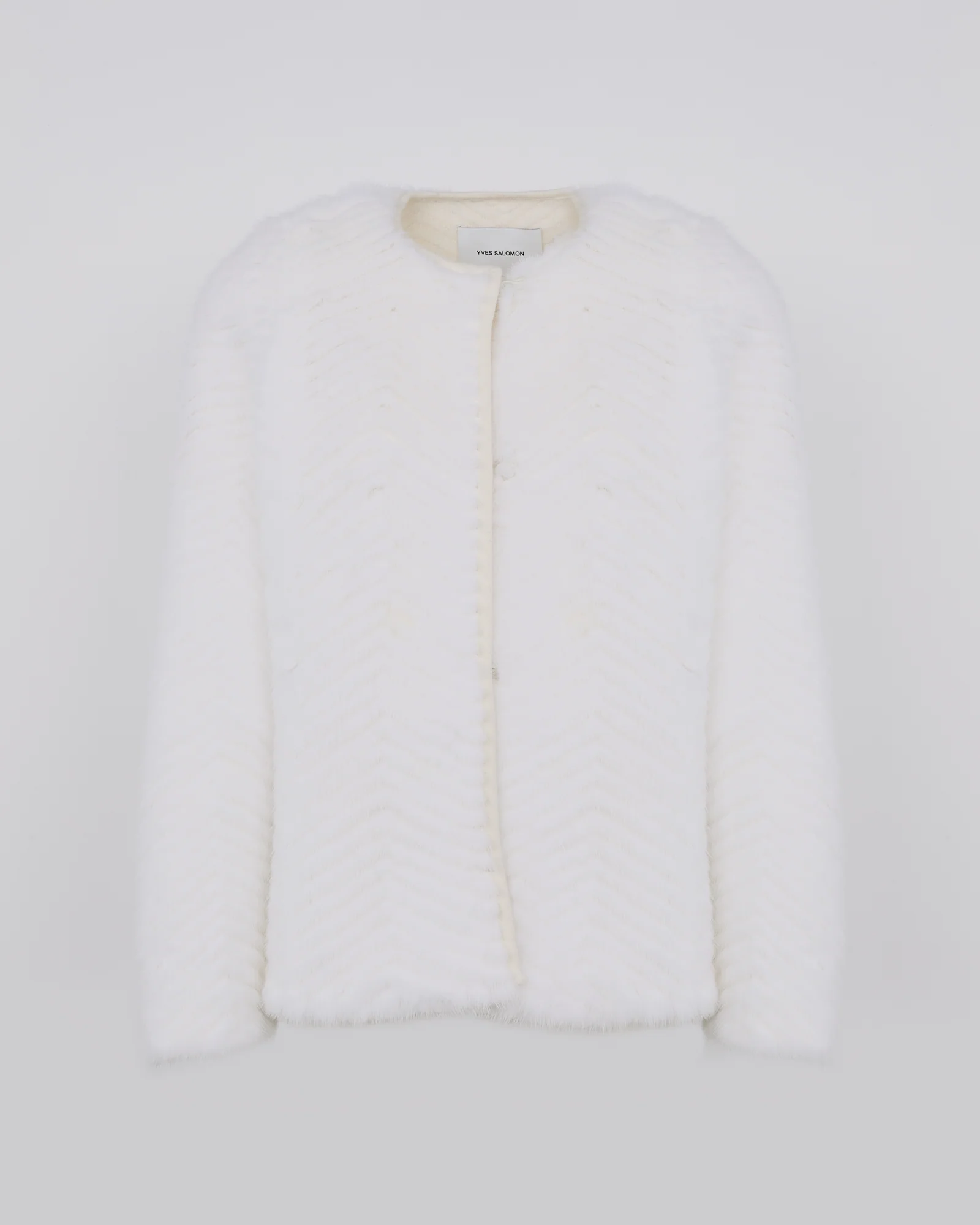 Merino knit and mink fur jacket - Image 5