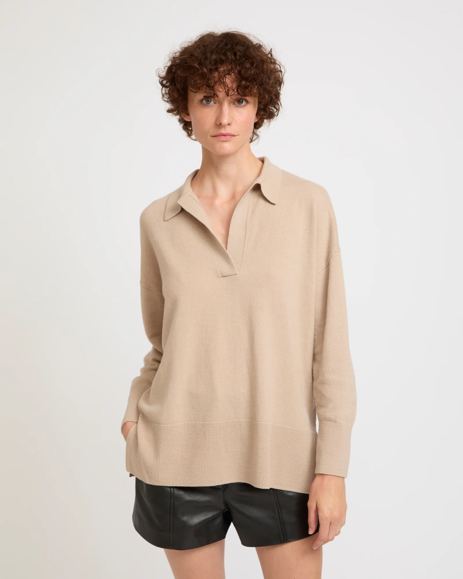 Merino knit polo shirt - Image 2
