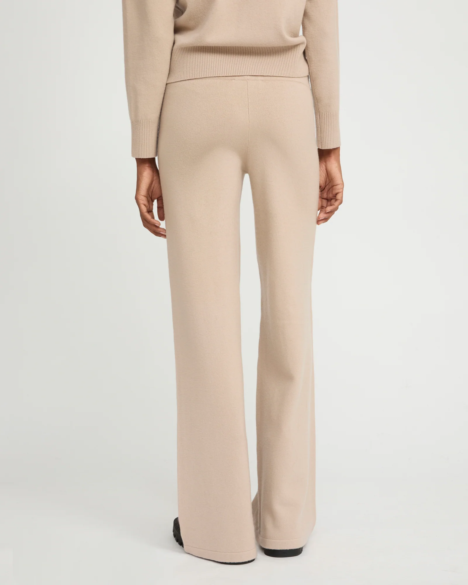 Merino knit wide leg trousers - Image 3