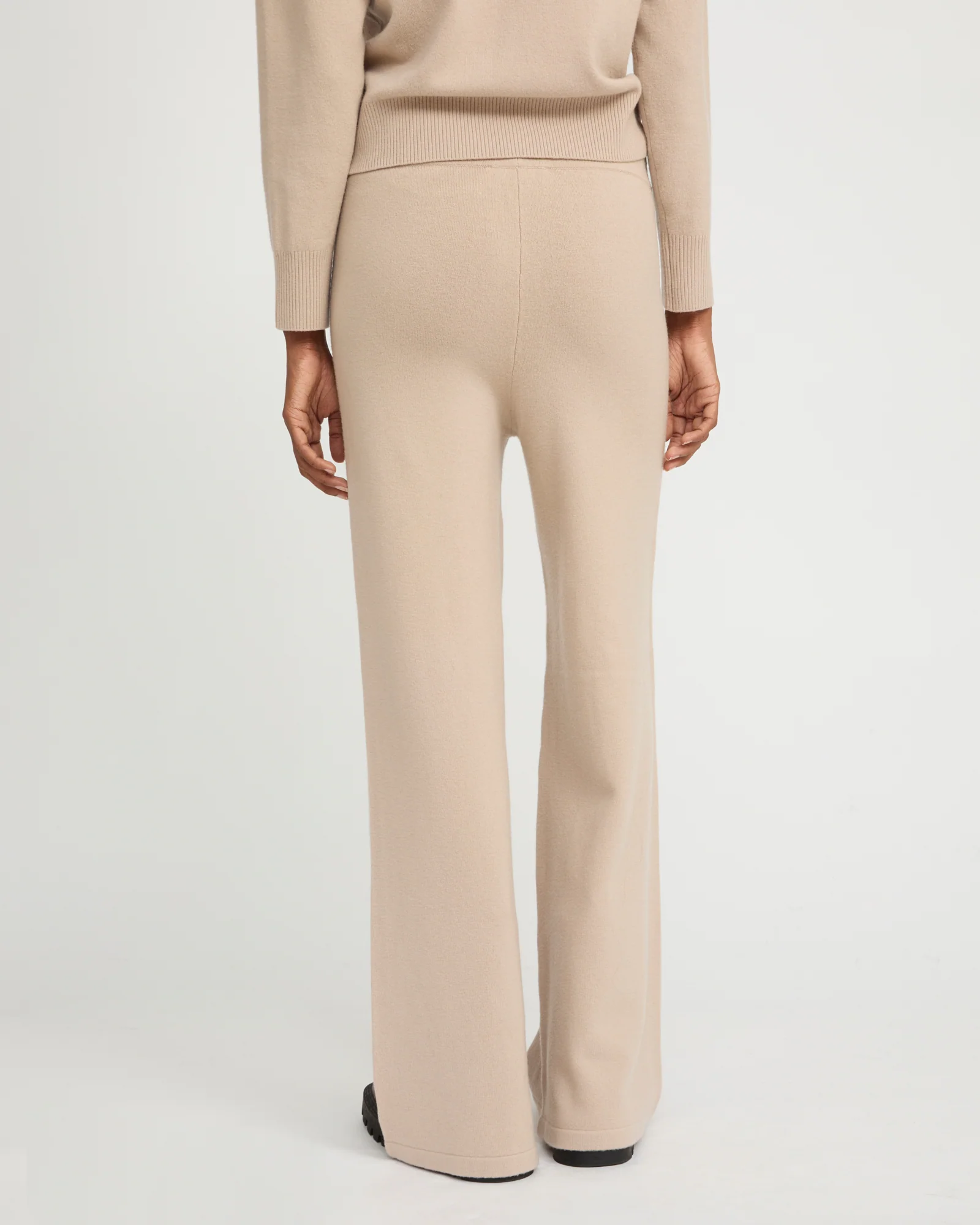 Merino knit wide leg trousers - Image 3