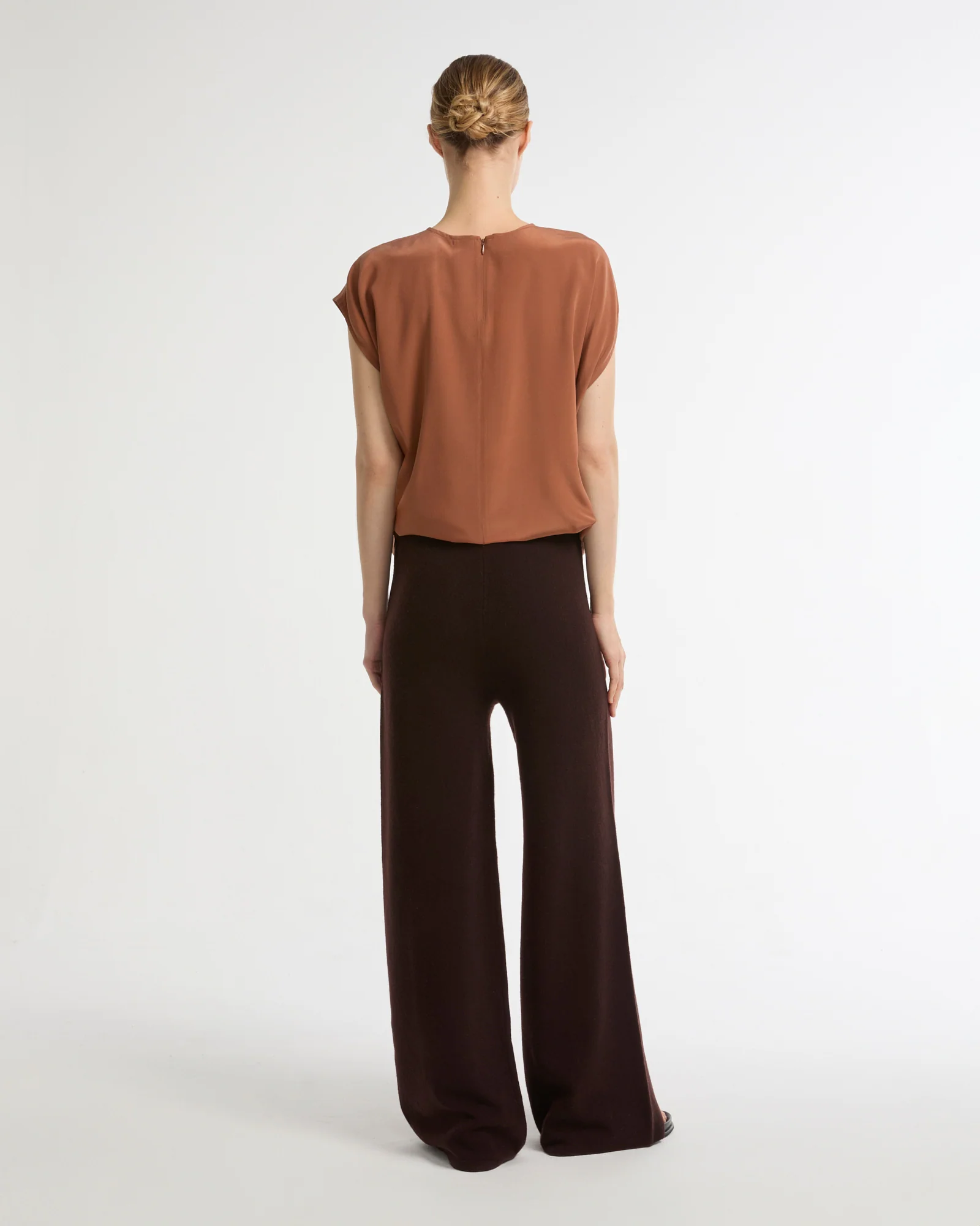Merino knit wide leg trousers - Image 3