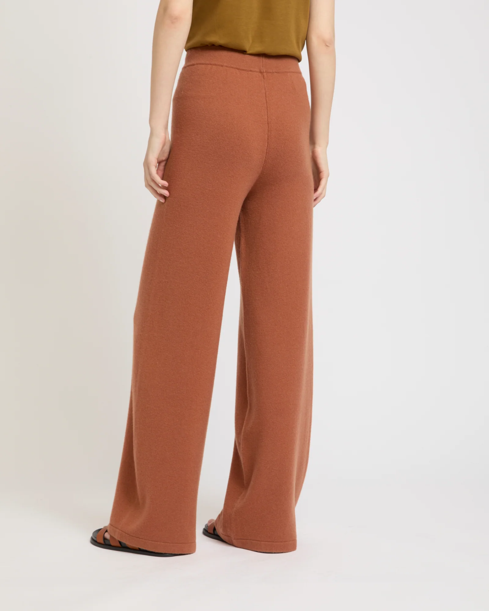Merino knit wide leg trousers - Image 3