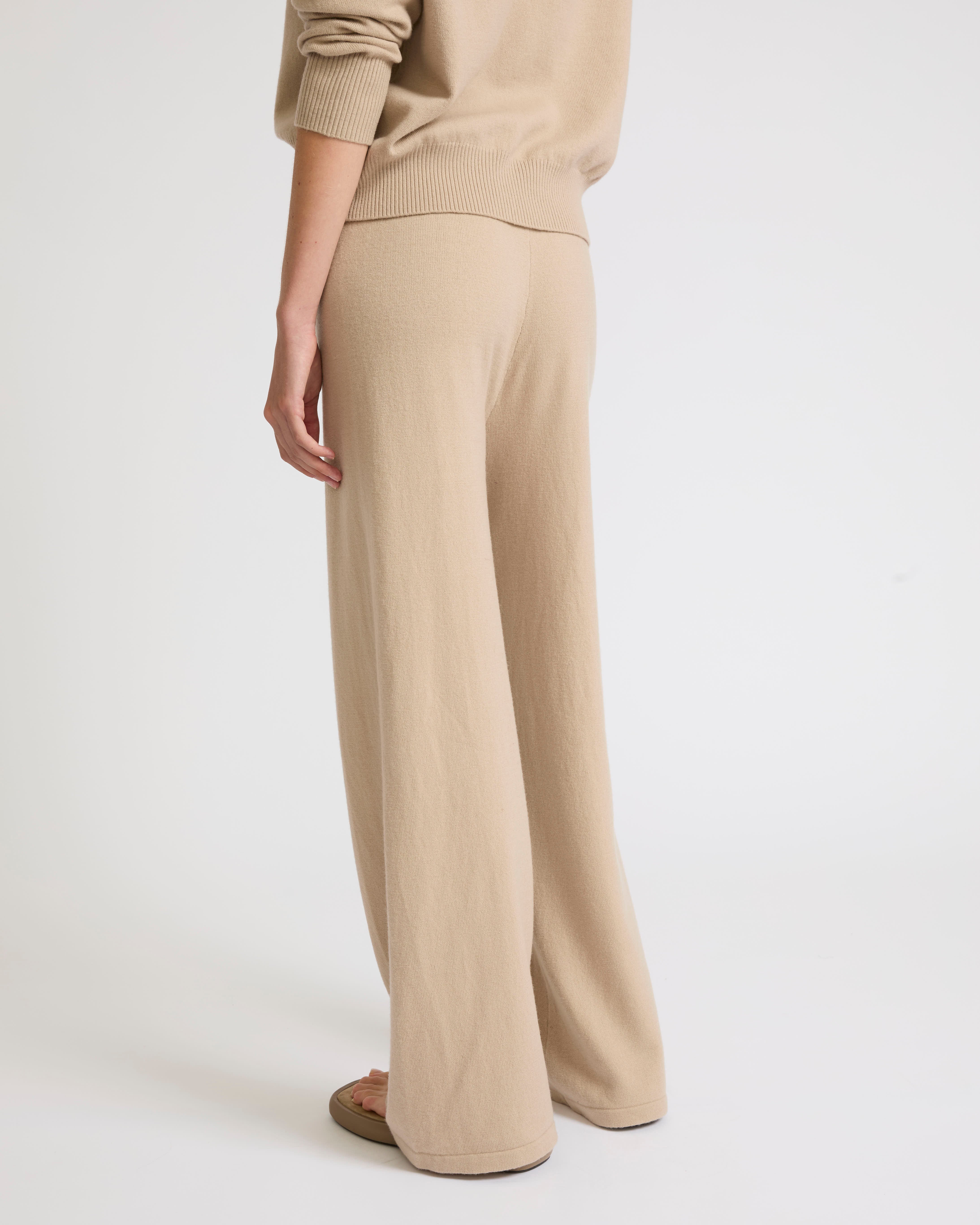 Merino knit wide leg trousers - Image 3