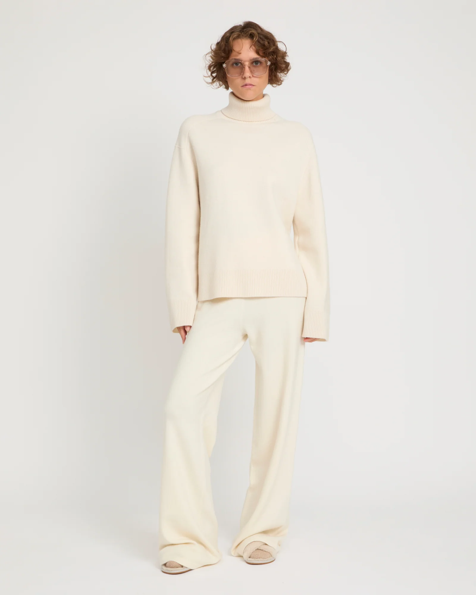 Merino knit wide leg trousers - Image 2