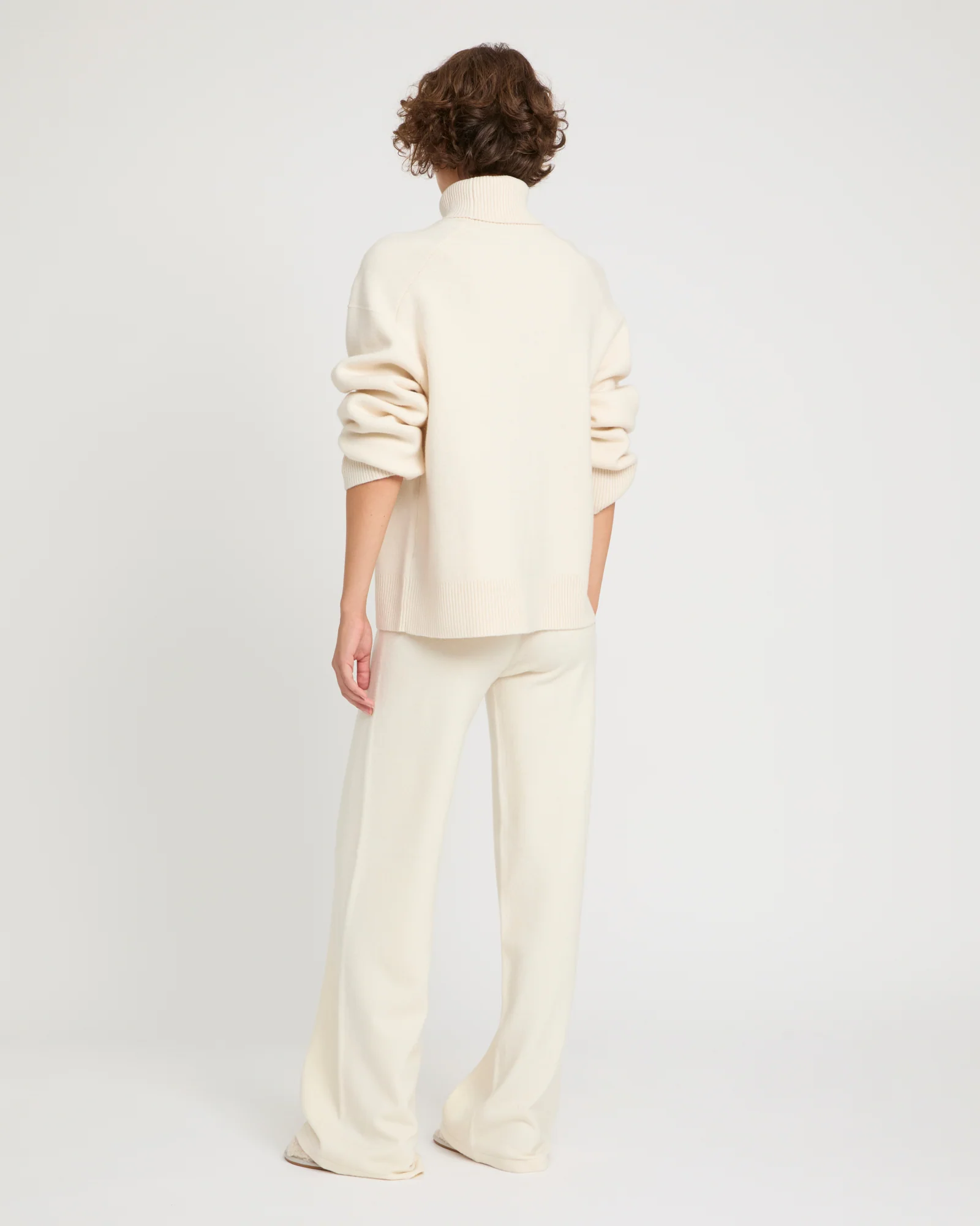 Merino knit wide leg trousers - Image 3