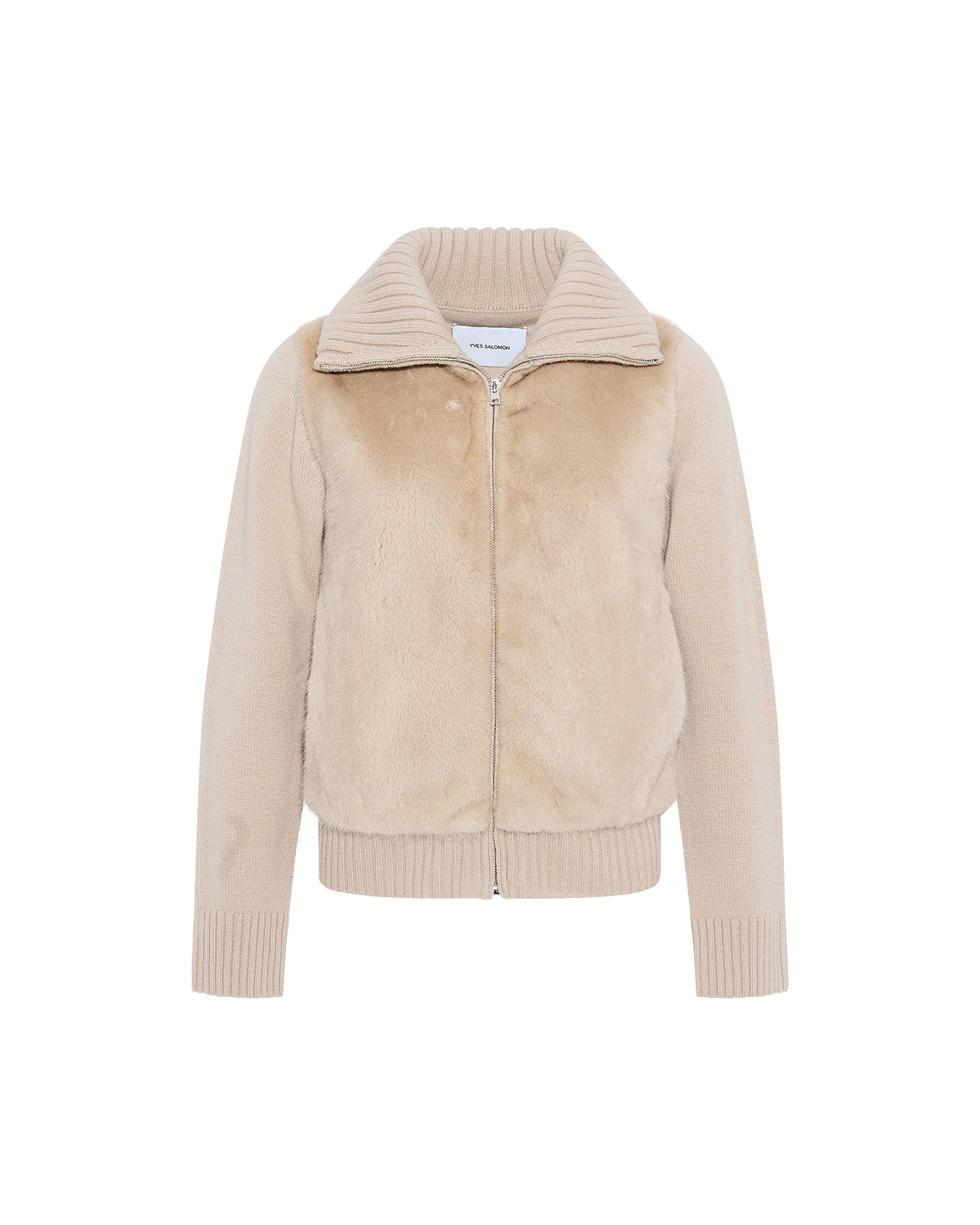 Mink fur and Merino knit jacket - Image 4