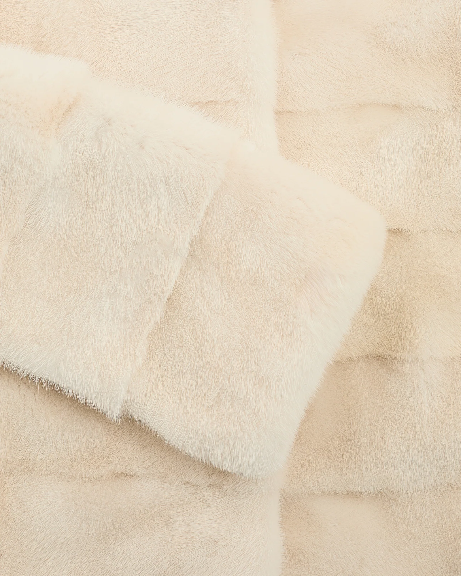 Long mink fur jacket with collar - Image 3