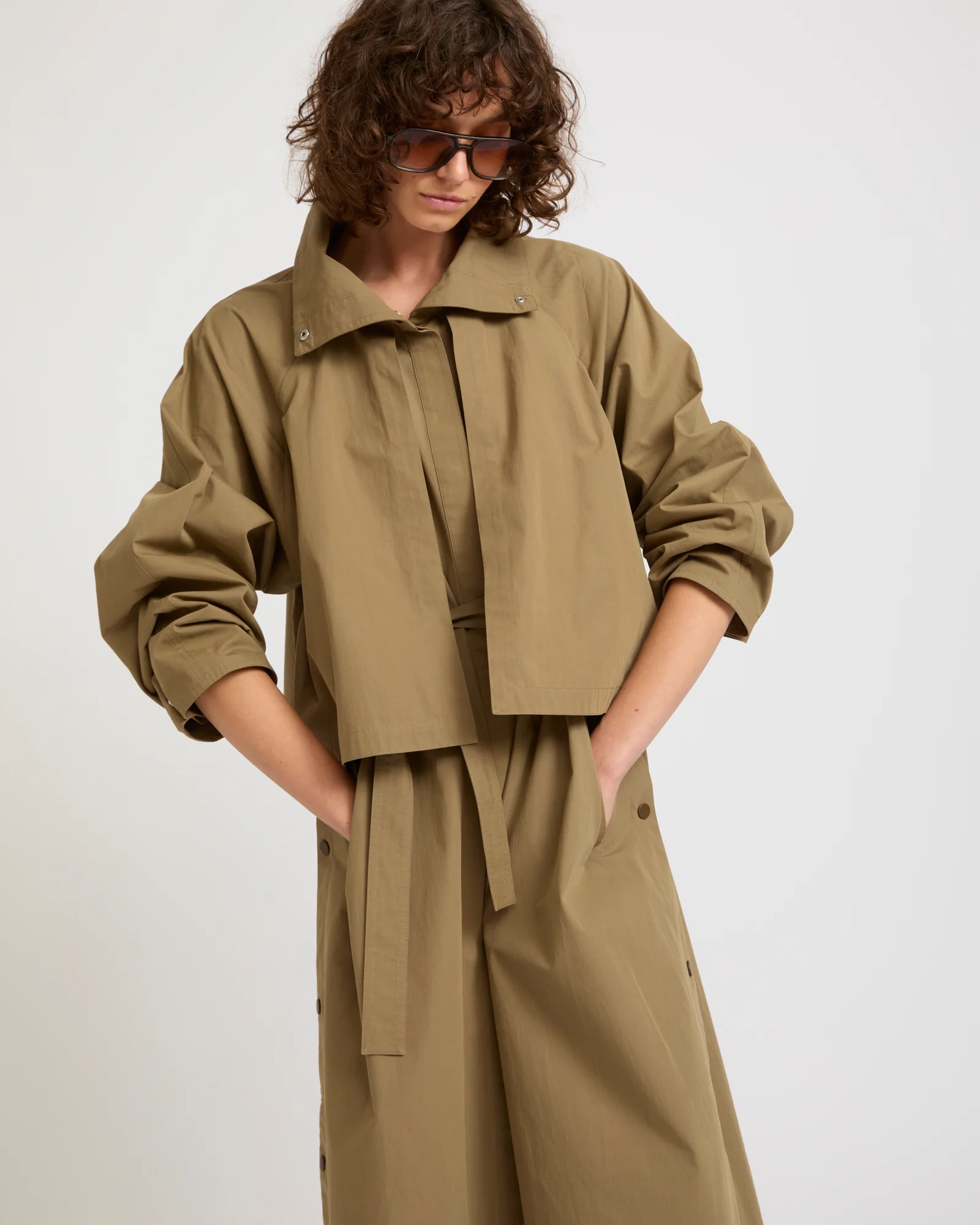 Oversized maxi cotton trench - Image 2