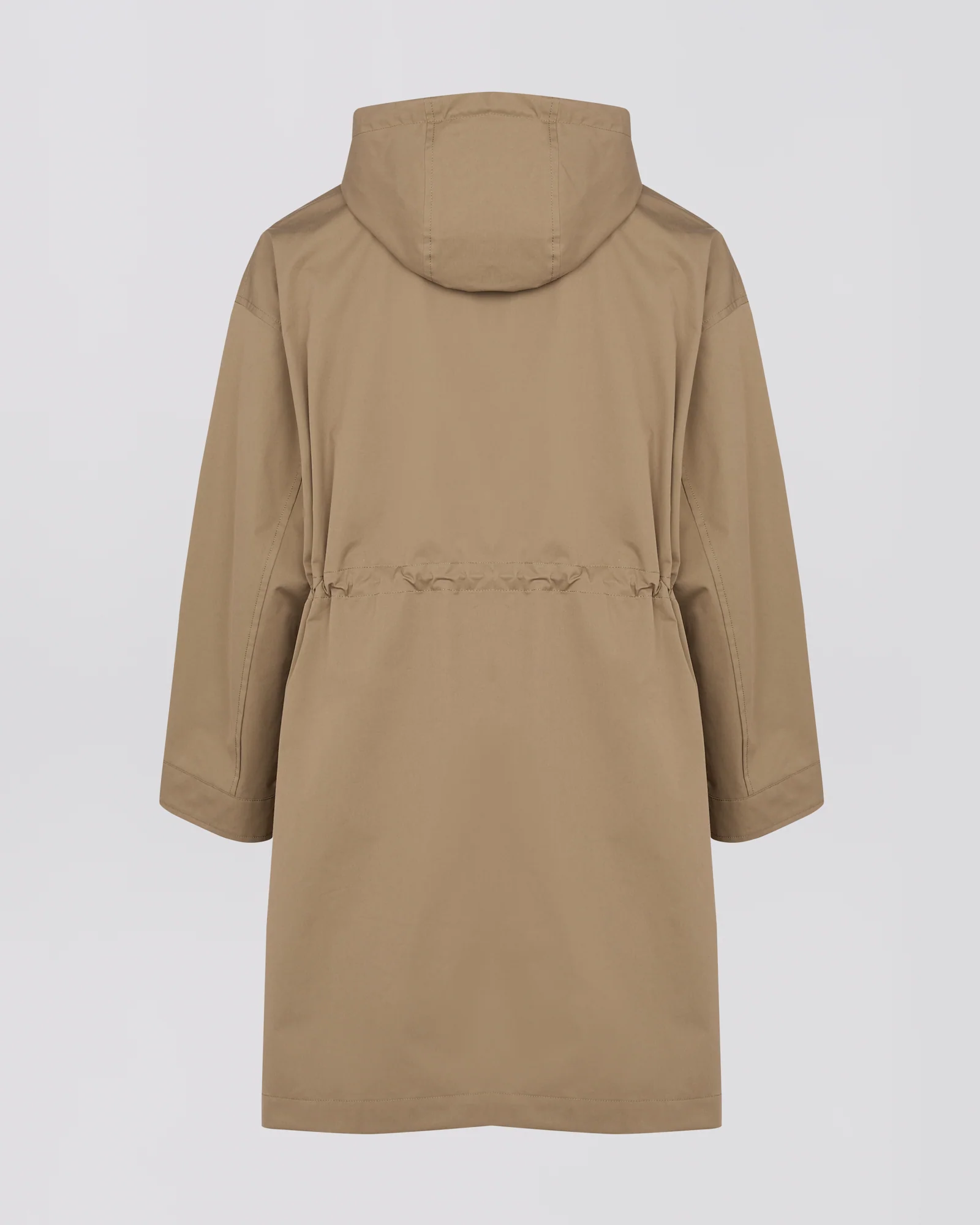 Long parka in technical cotton-mix fabric - Image 6