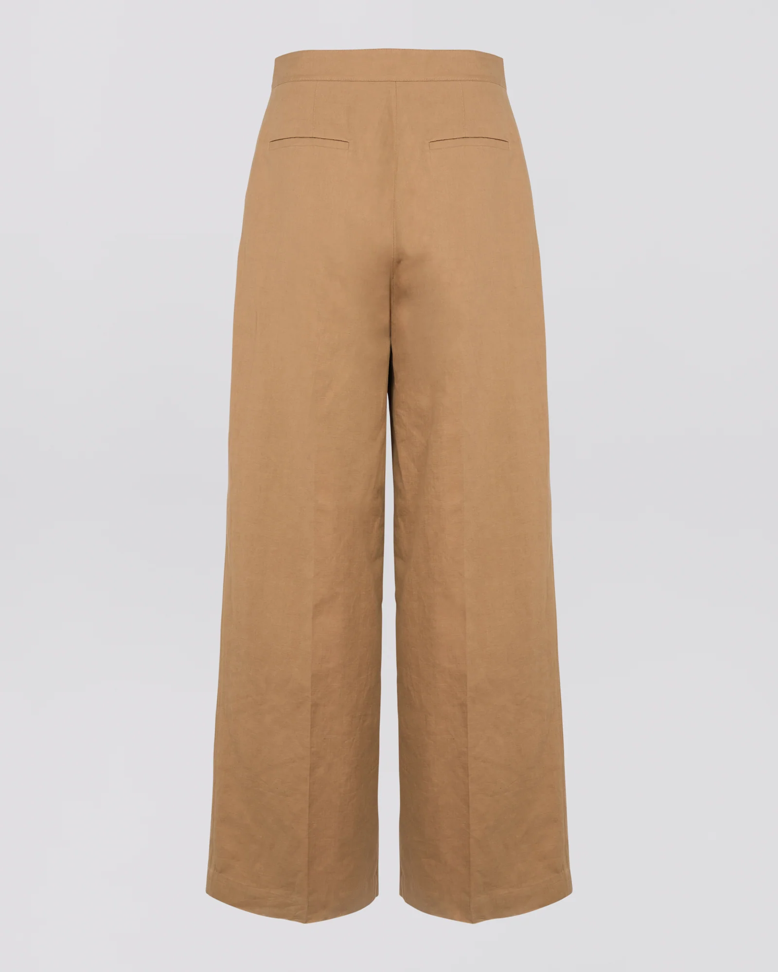 Pleated trousers in cotton-linen fabric - Image 5
