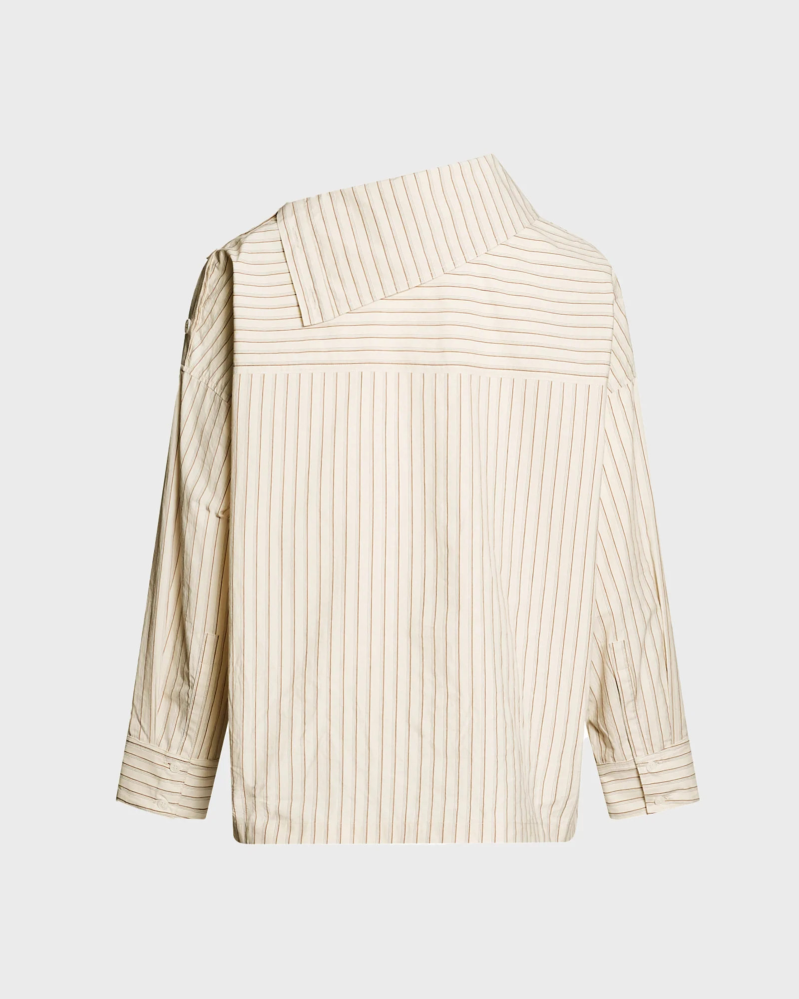 Poplin funnel neck blouse - Image 5