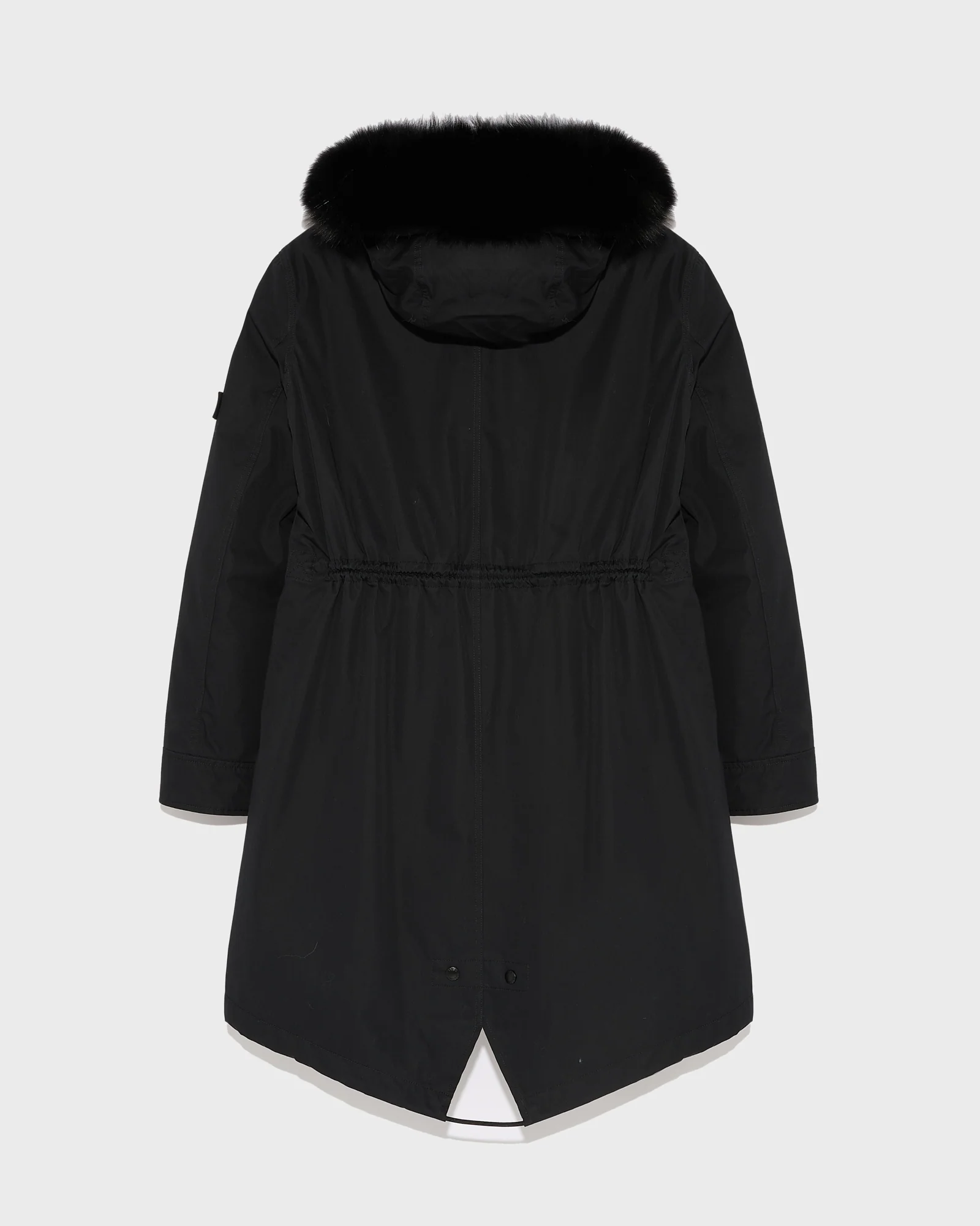 Long Iconic parka in waterproof cotton blend with fox and rabbit fur - Image 5