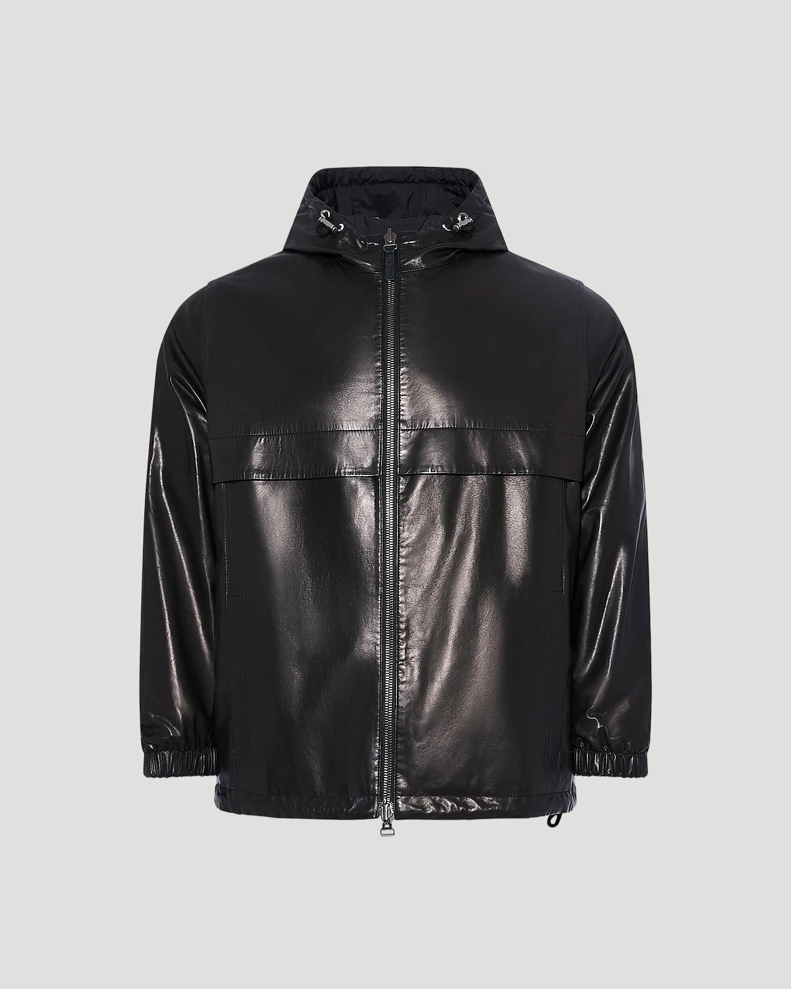 Reversible baby calfskin hoodie - Image 6