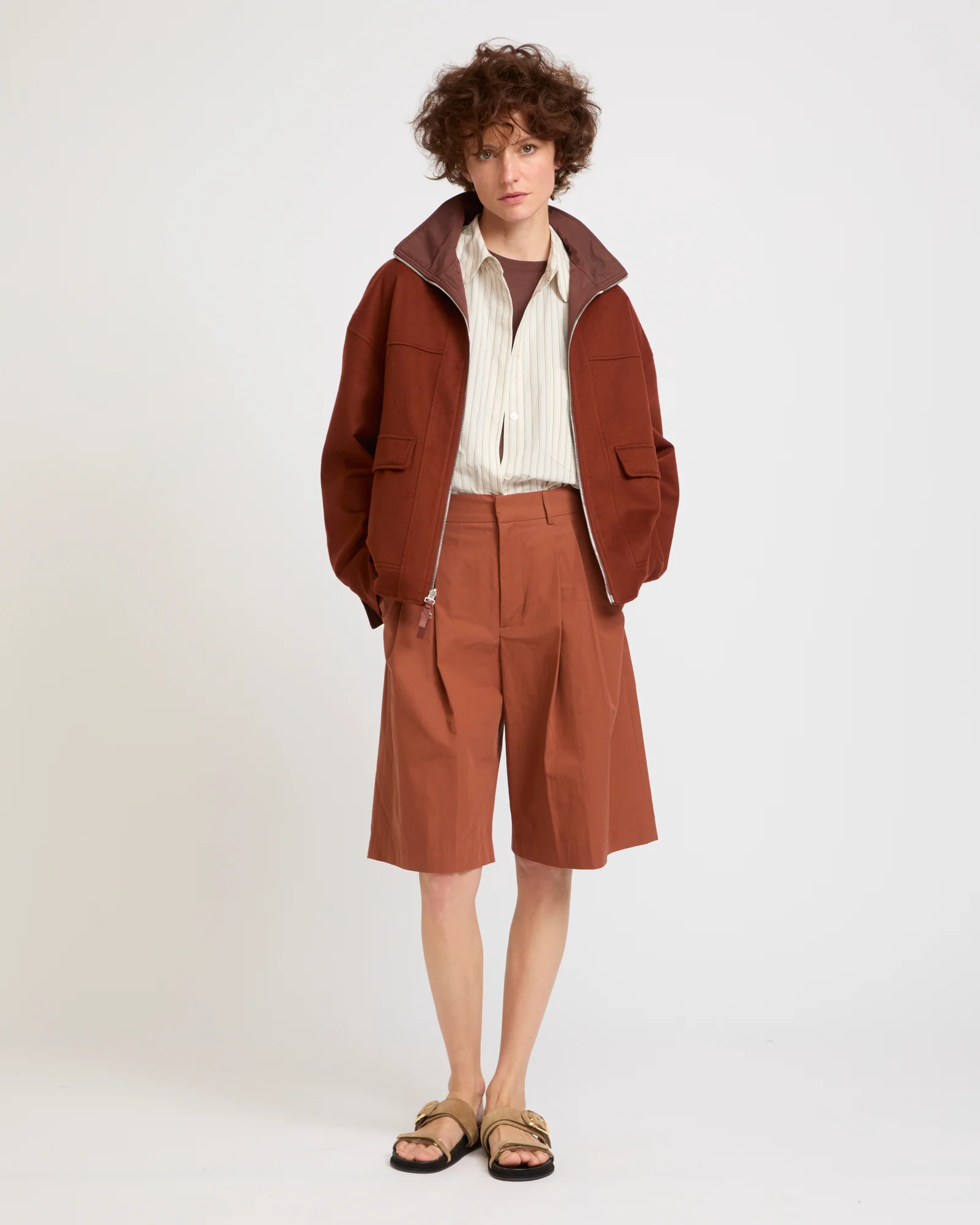 Reversible jacket in Loro Piana fabric & waterproof technical fabric - Image 2