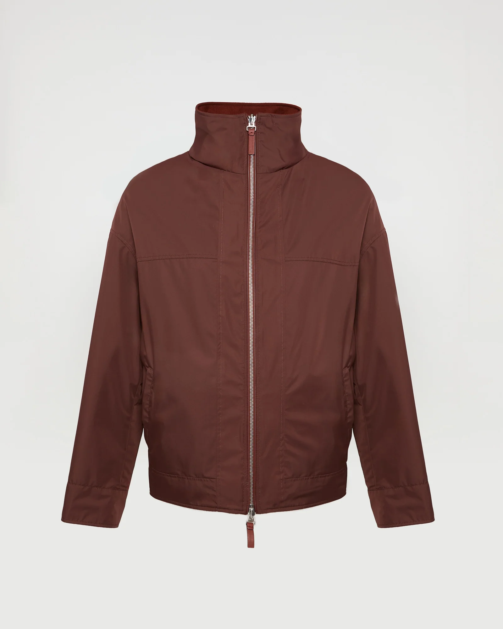 Reversible jacket in Loro Piana fabric & waterproof technical fabric - Image 7